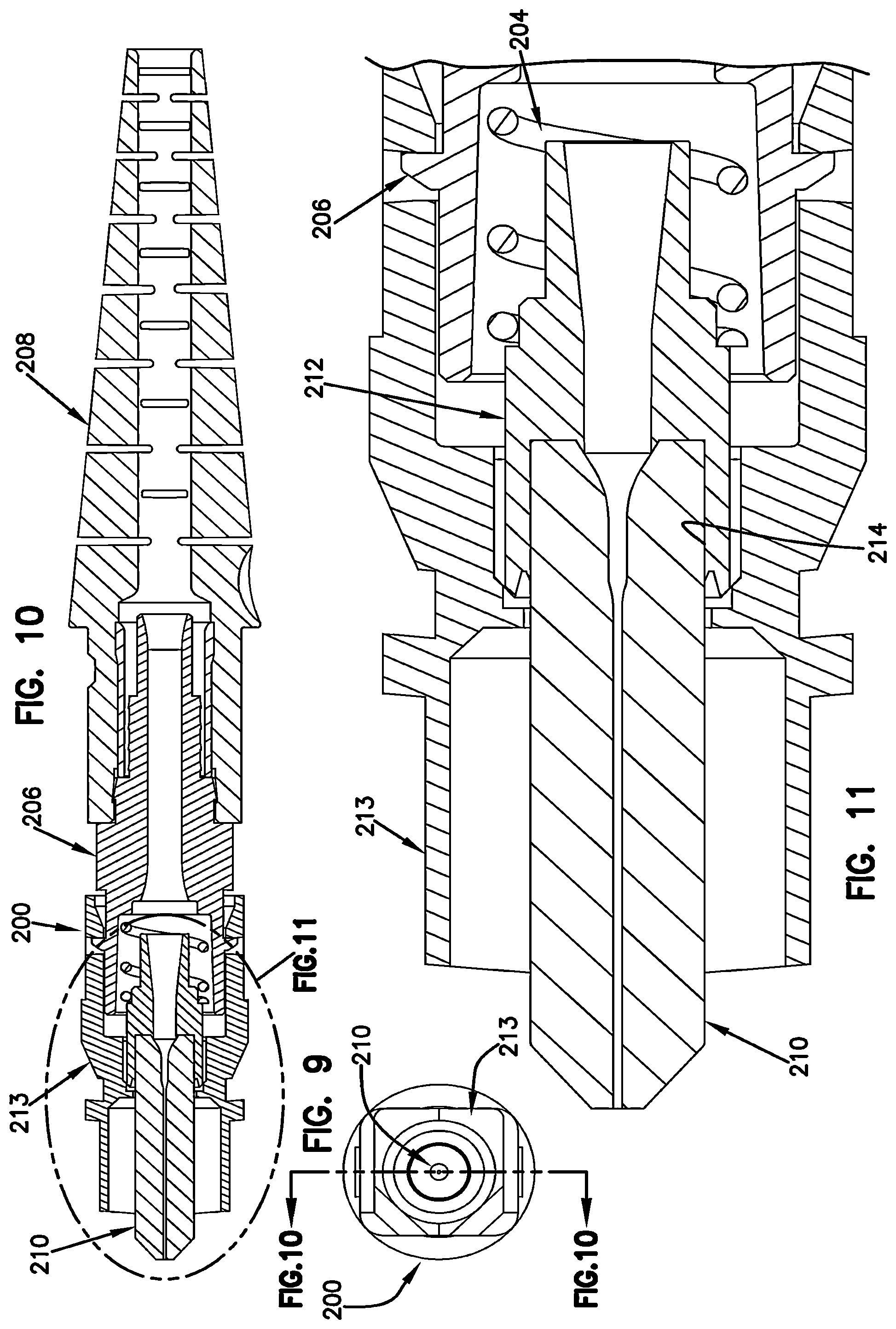 Patent US12326598 Figure 8 – Cable and dual inner diameter ferrule device with smooth internal contours and method