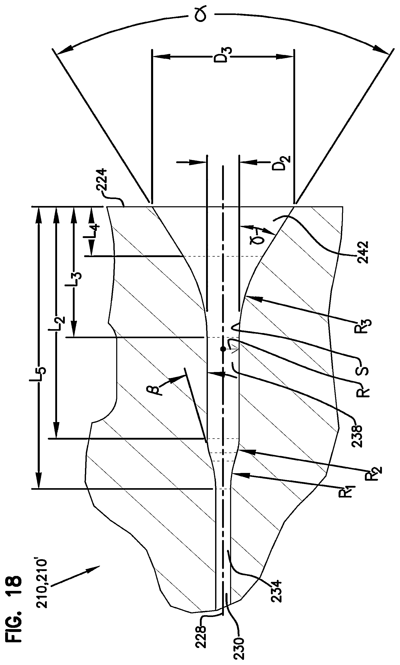 Patent US12326598 Figure 13 – Cable and dual inner diameter ferrule device with smooth internal contours and method