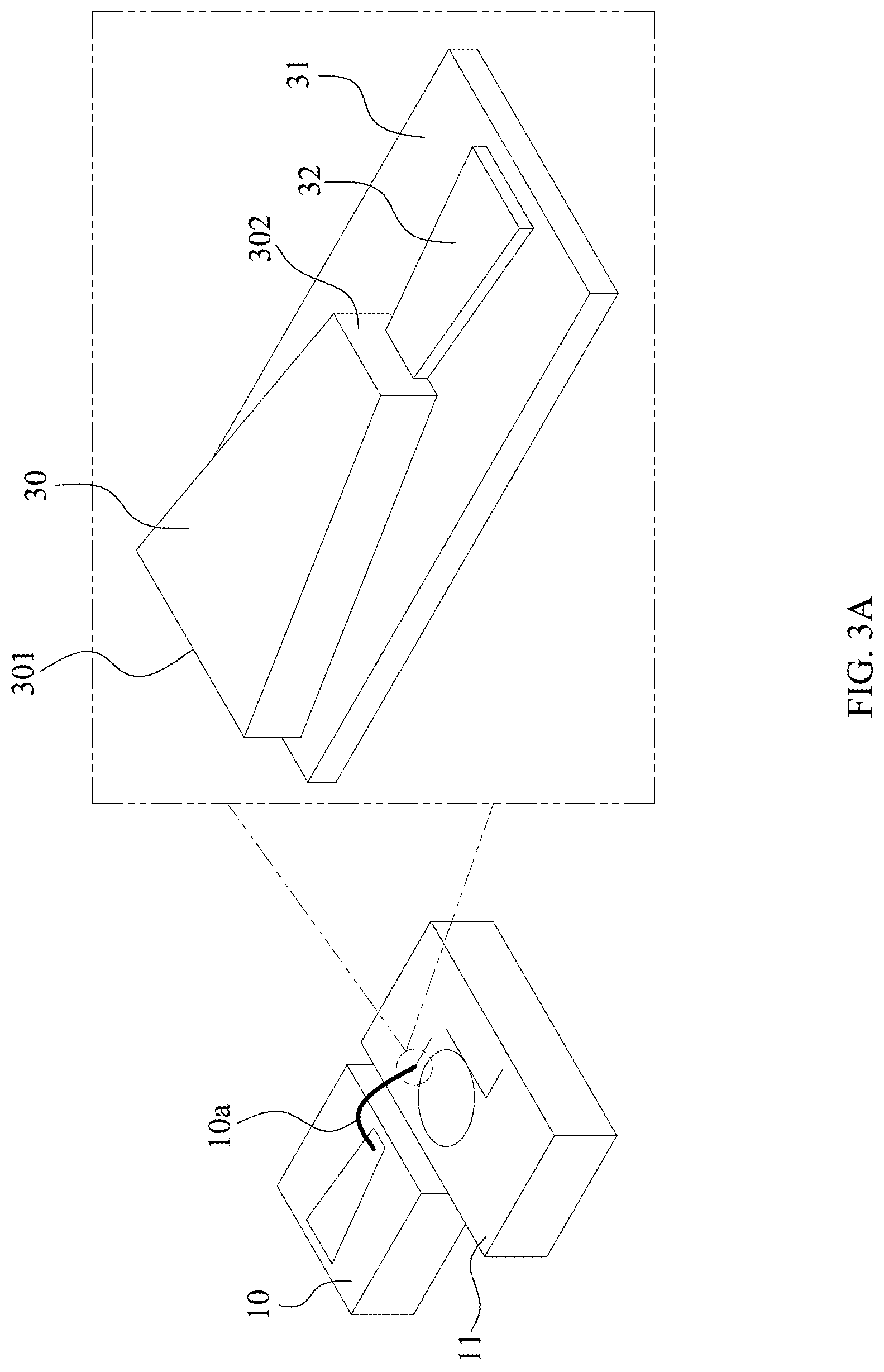 Patent US12326600 Figure 4 – Electronic module and optical device