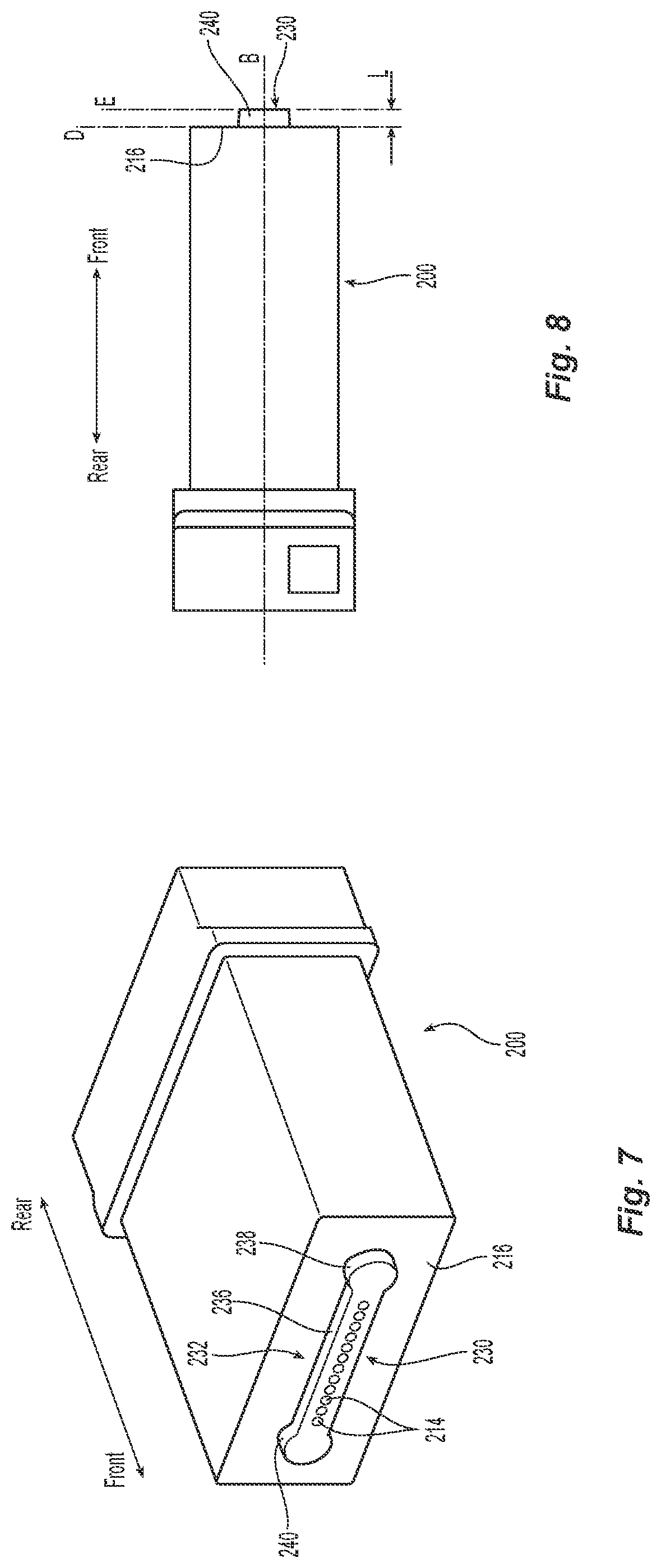 Patent US12326601 Figure 7 – Alignment structure for a fiber optic ferrule and mechanical-optical interface