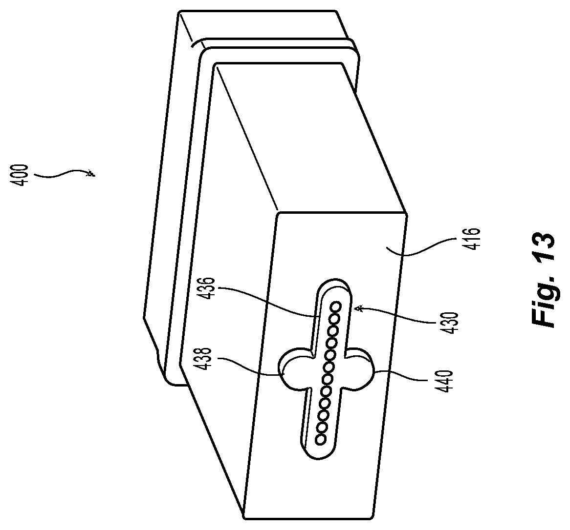 Patent US12326601 Figure 11 – Alignment structure for a fiber optic ferrule and mechanical-optical interface