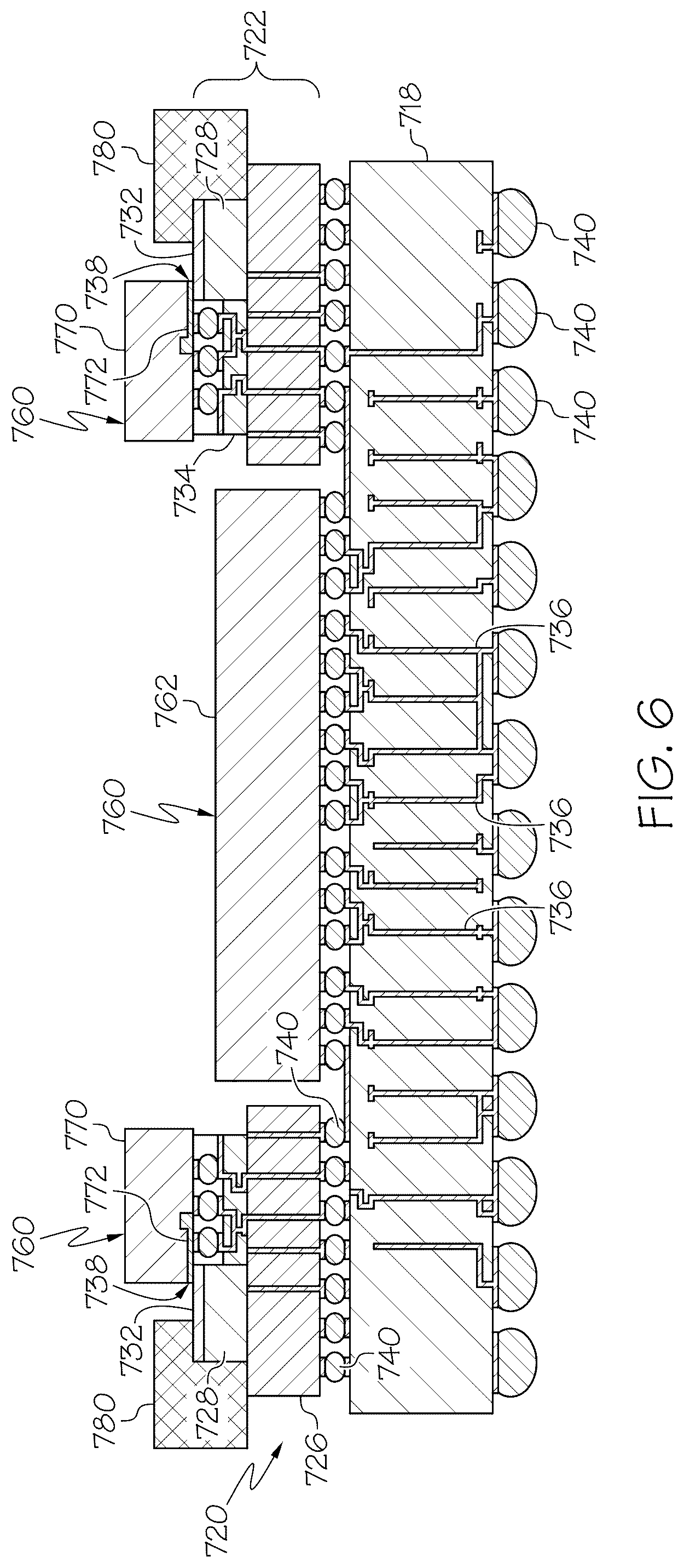Patent US12326604 Figure 7 – Integrated circuit packages having electrical and optical connectivity and methods of making the same
