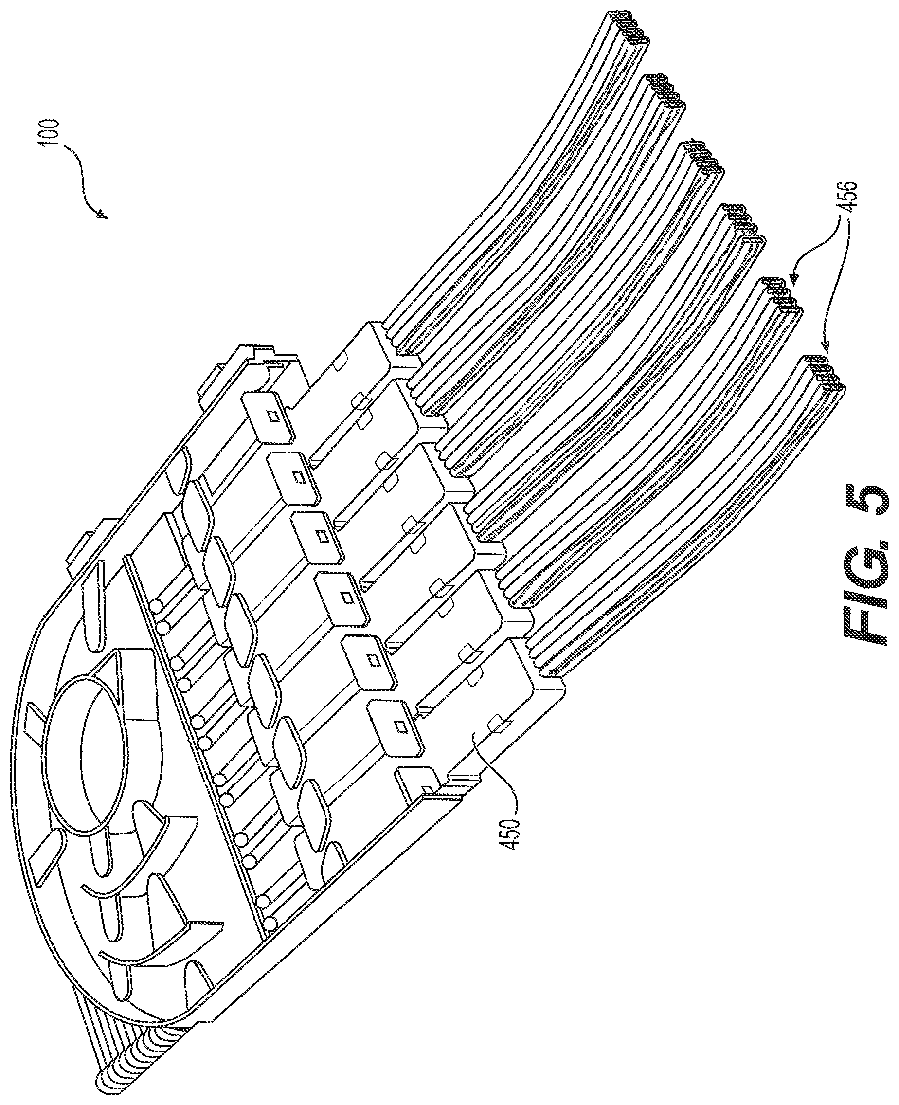 Patent US12326605 Figure 5 – Carriage for patching, splitting, and/or guiding fiber optic cables