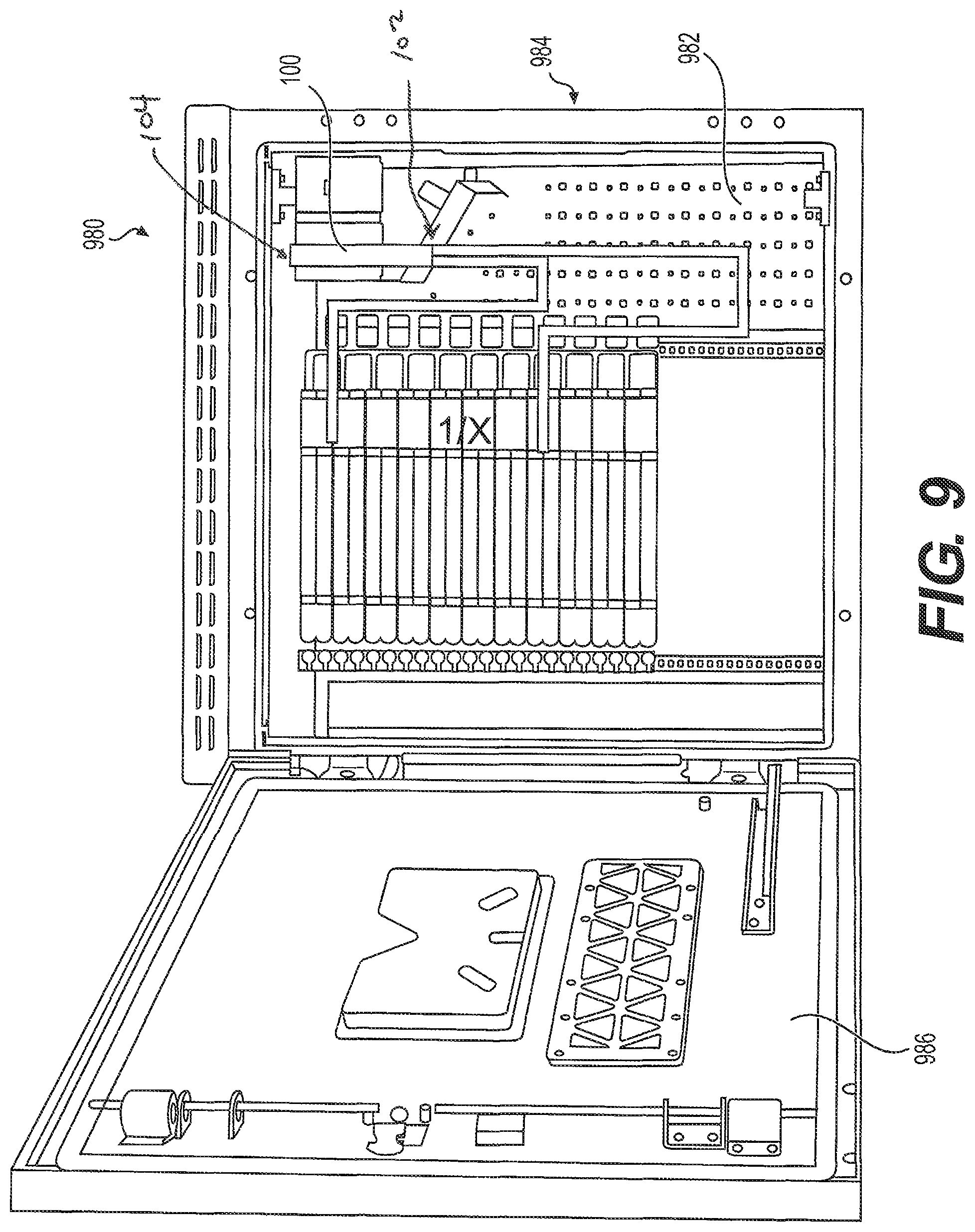 Patent US12326605 Figure 9 – Carriage for patching, splitting, and/or guiding fiber optic cables