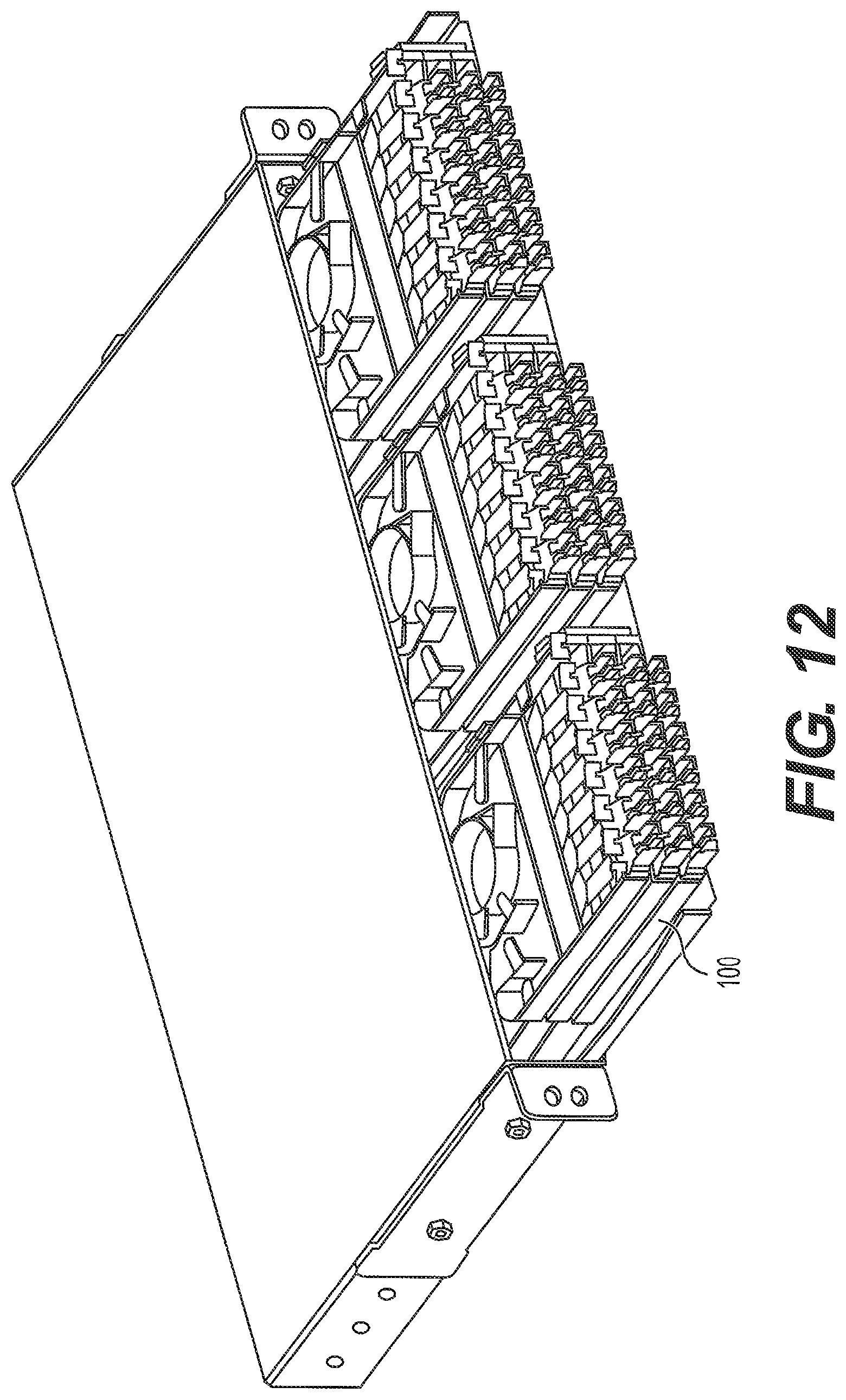 Patent US12326605 Figure 12 – Carriage for patching, splitting, and/or guiding fiber optic cables