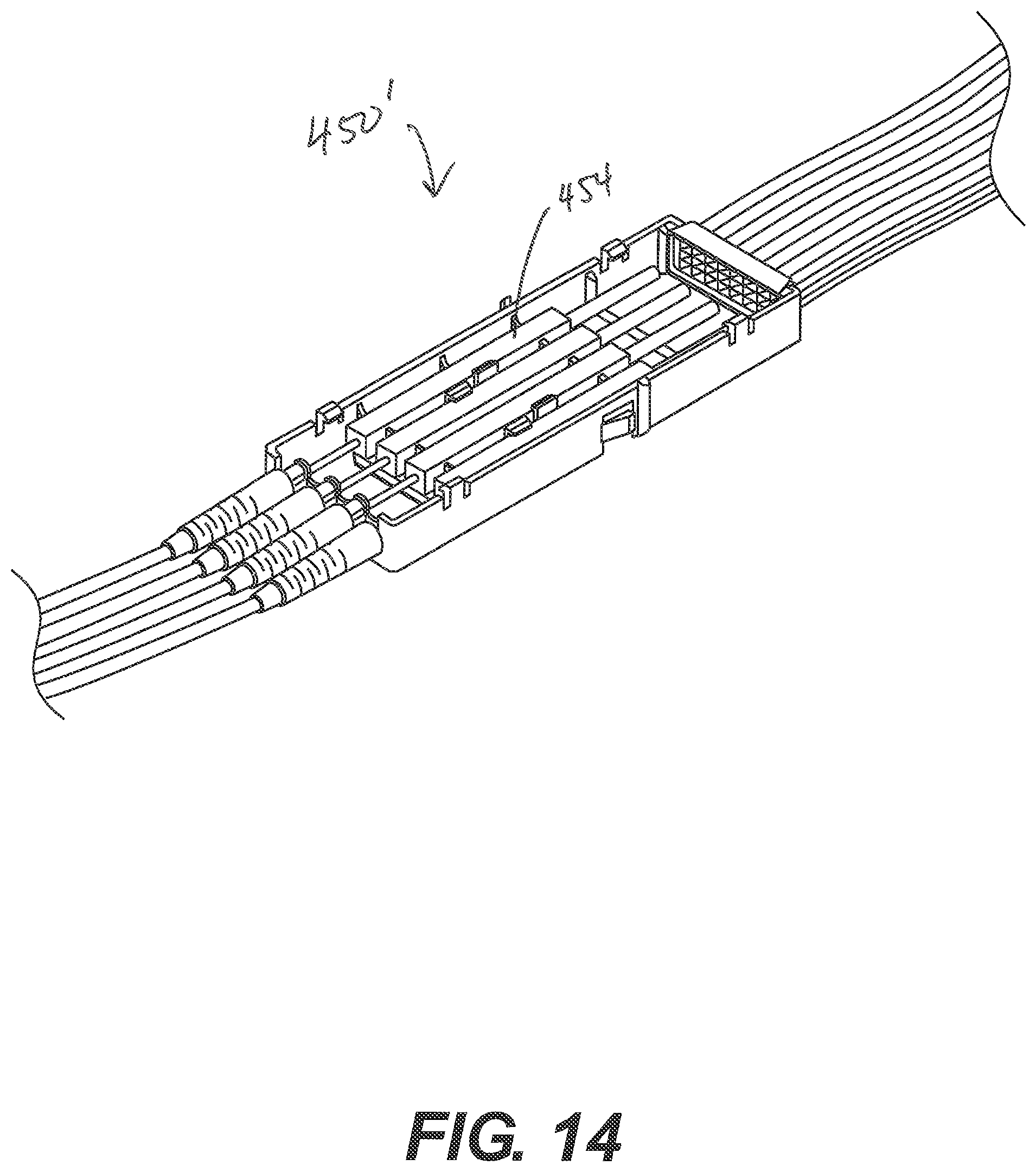 Patent US12326605 Figure 14 – Carriage for patching, splitting, and/or guiding fiber optic cables