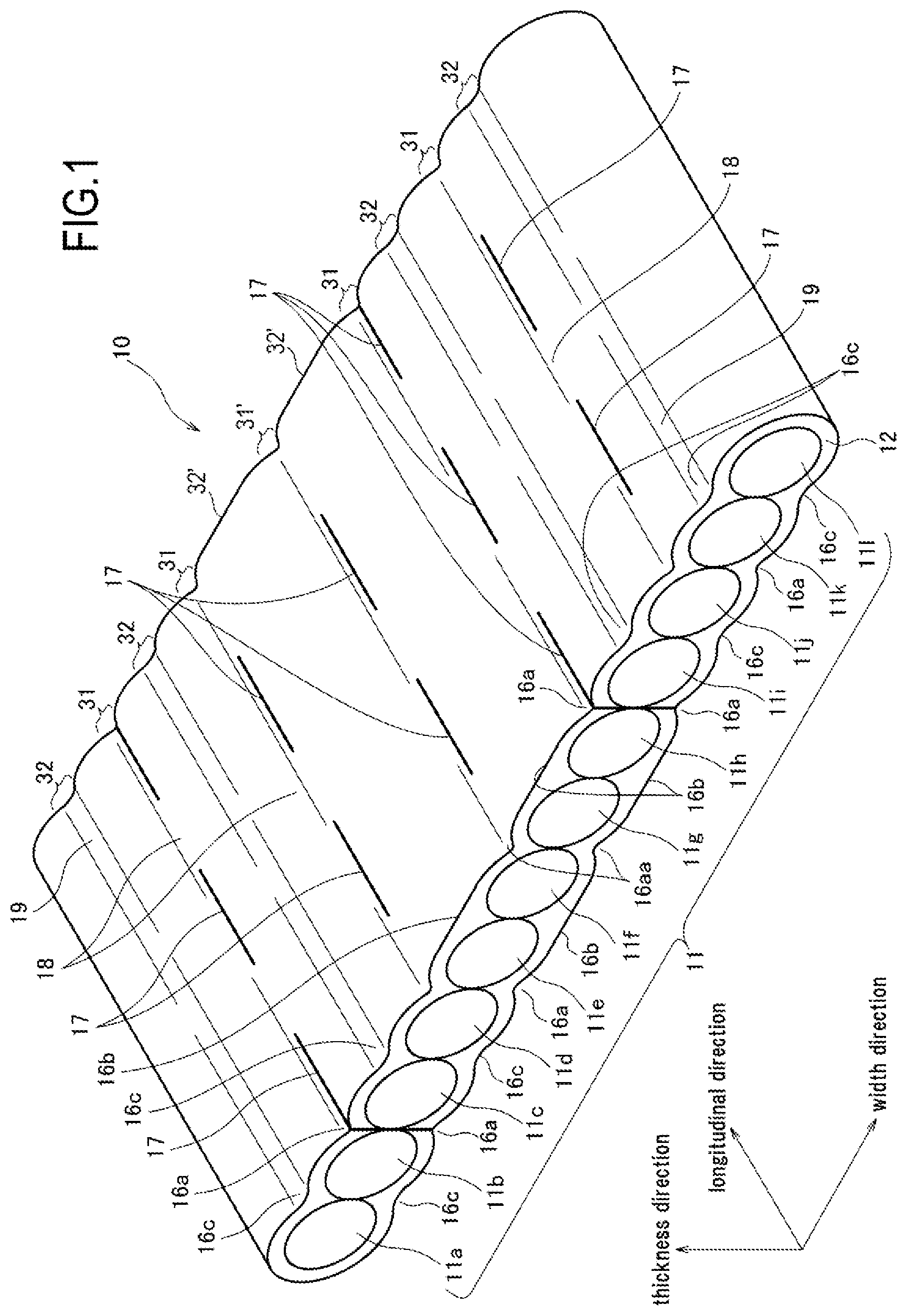 Patent US12326606 Figure 1 – Optical-fiber ribbon, die, and method of manufacturing optical-fiber ribbon