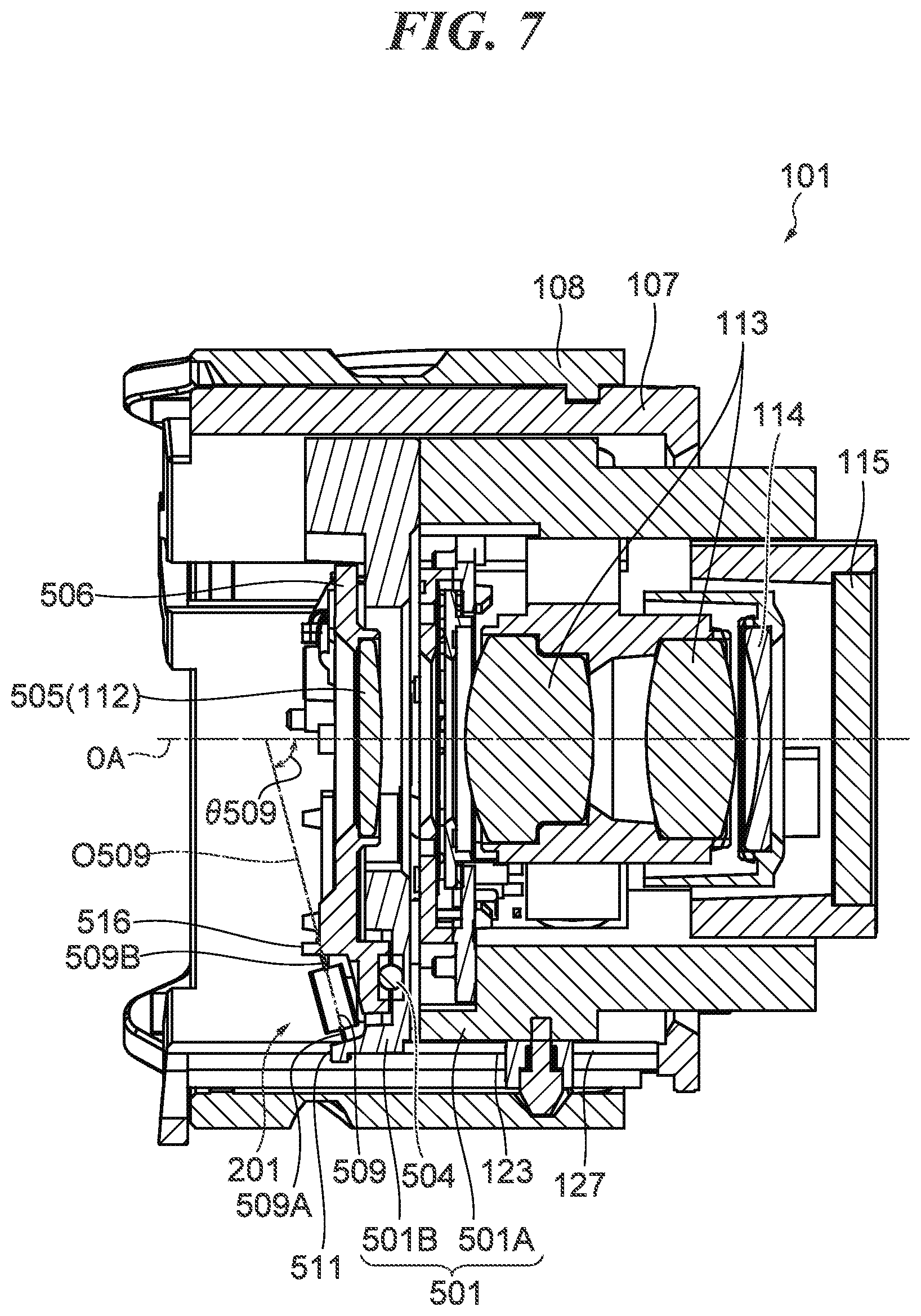 Patent US12326608 Figure 7 – Optical apparatus capable of being miniaturized