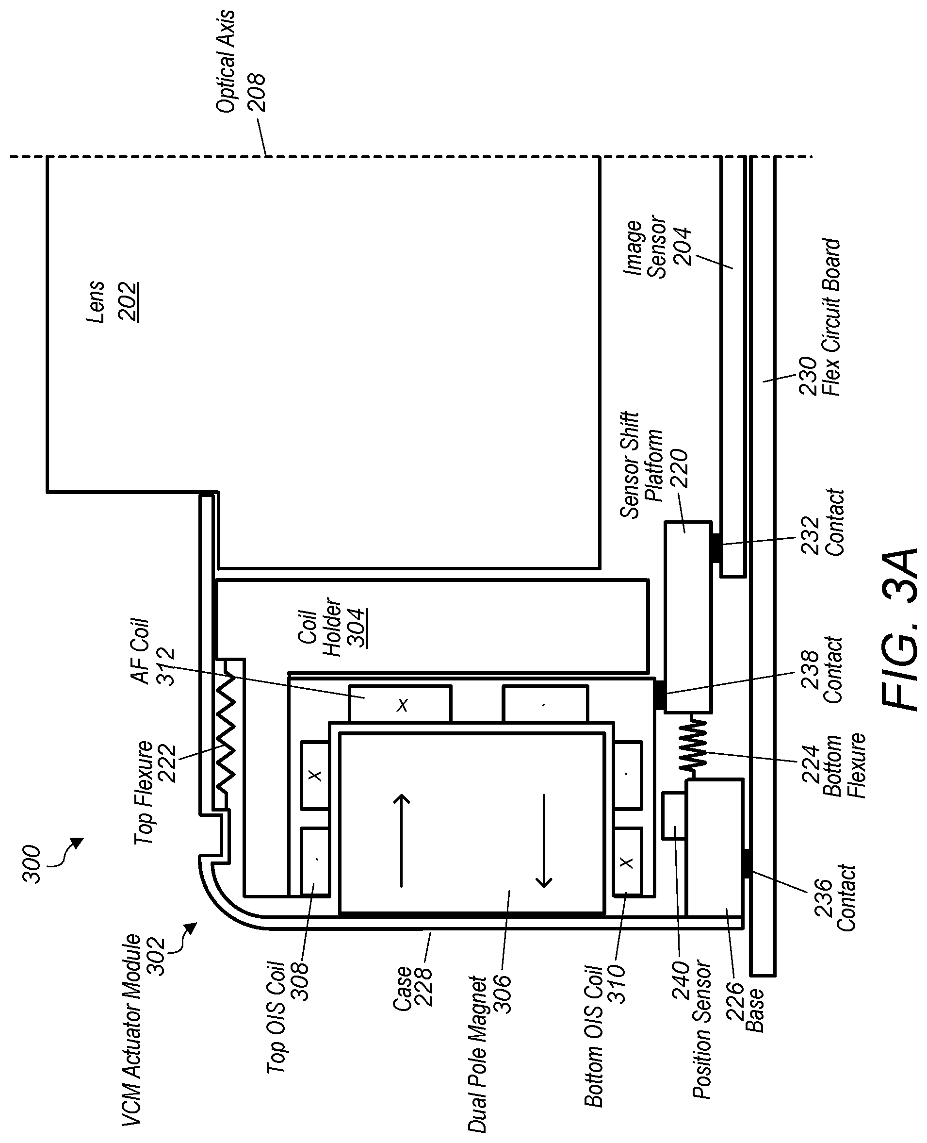 Patent US12326613 Figure 4 – Camera actuator for lens and sensor shifting