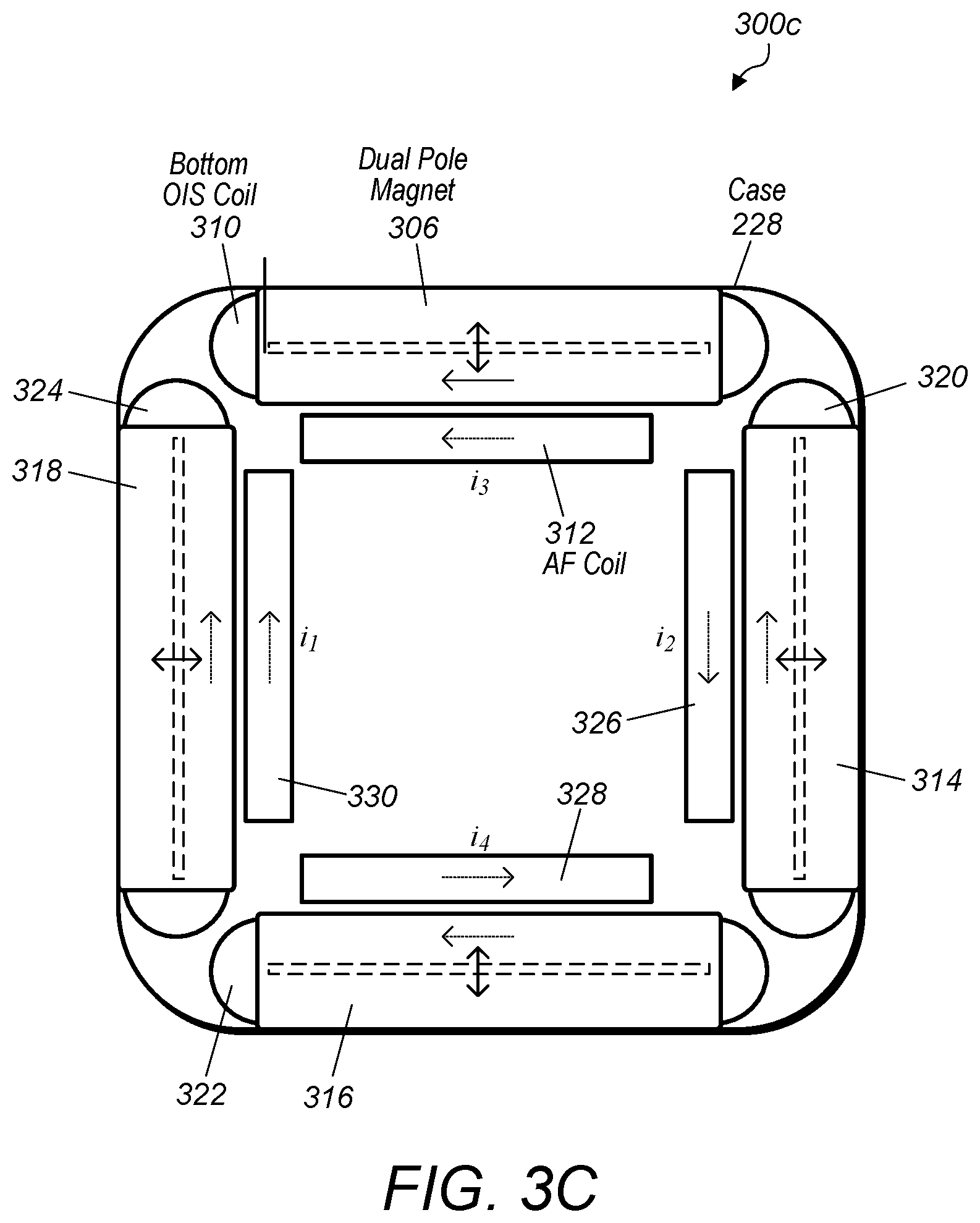 Patent US12326613 Figure 6 – Camera actuator for lens and sensor shifting
