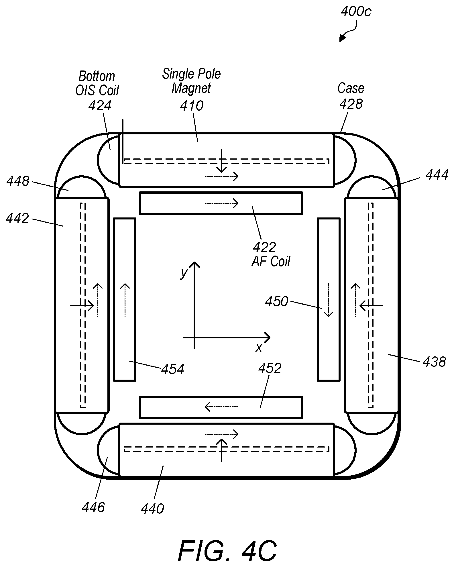 Patent US12326613 Figure 9 – Camera actuator for lens and sensor shifting
