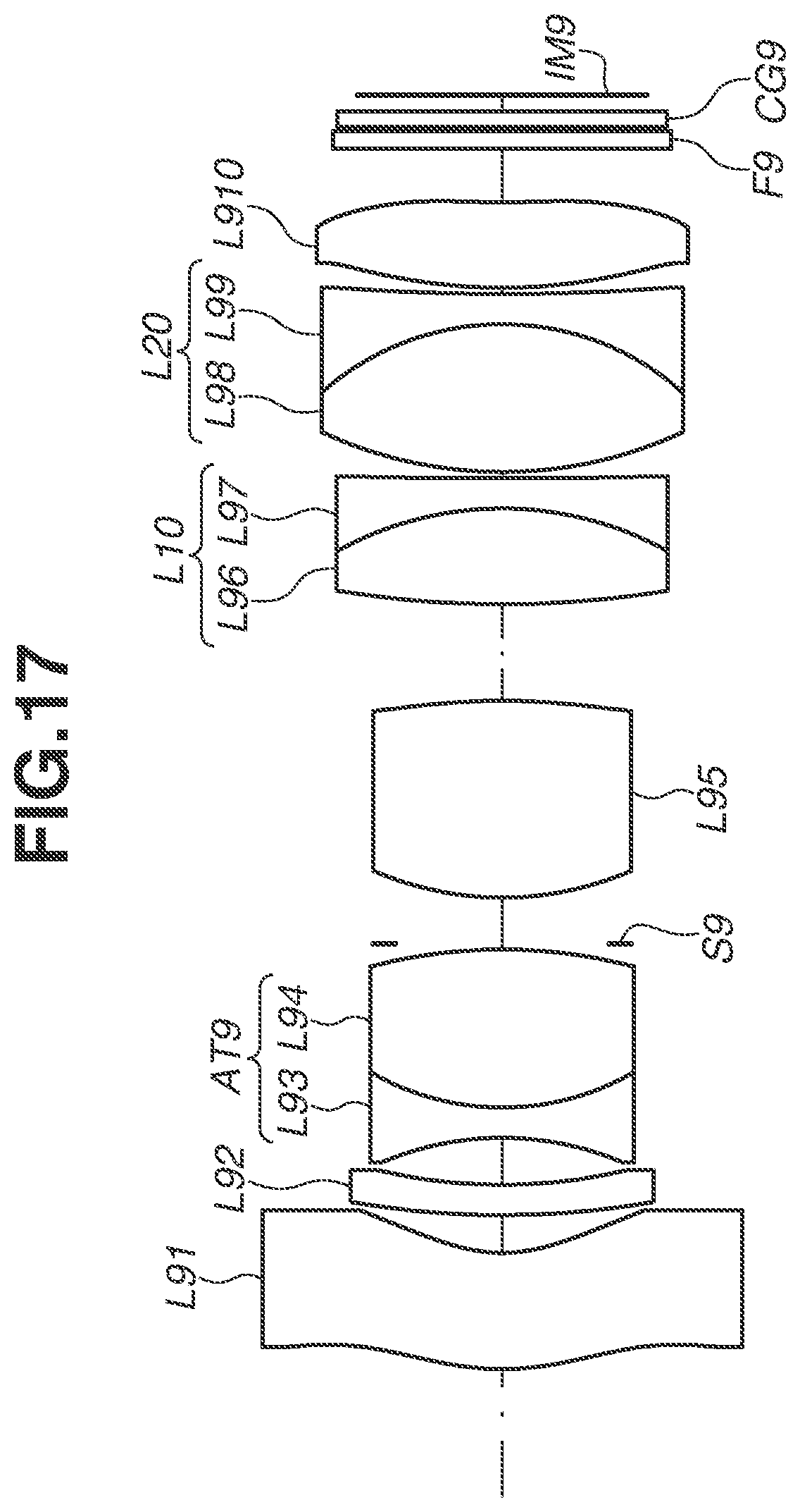 Patent US12326615 Figure 17 – Optical system including negative lens and positive lens, imaging apparatus including the same, in-vehicle system including the same, and moving apparatus including the same