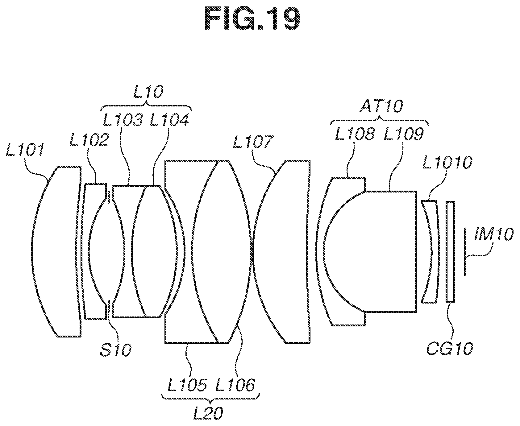 Patent US12326615 Figure 19 – Optical system including negative lens and positive lens, imaging apparatus including the same, in-vehicle system including the same, and moving apparatus including the same