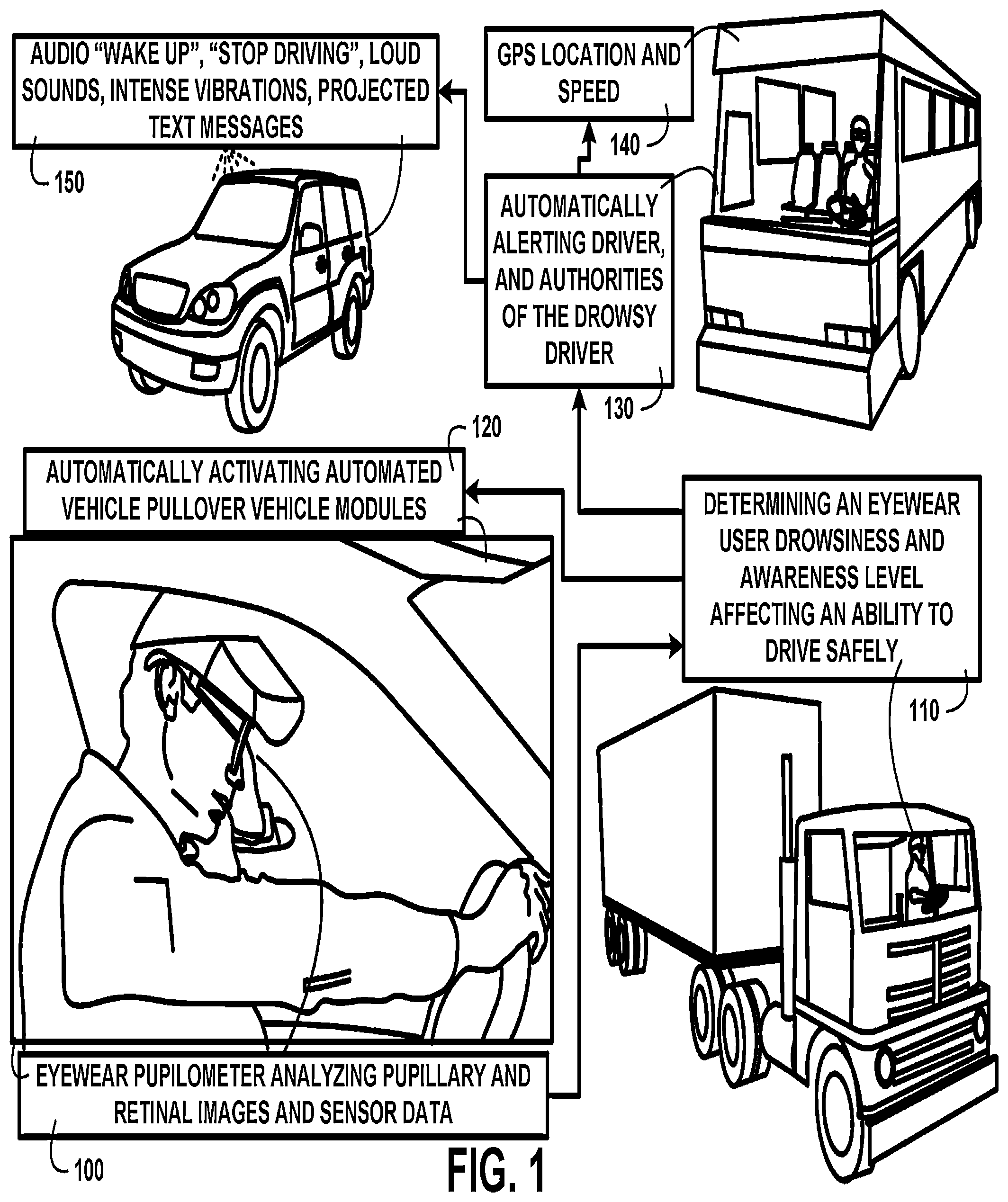 Patent US12326616 Figure 1 – Augmented reality glasses with object recognition