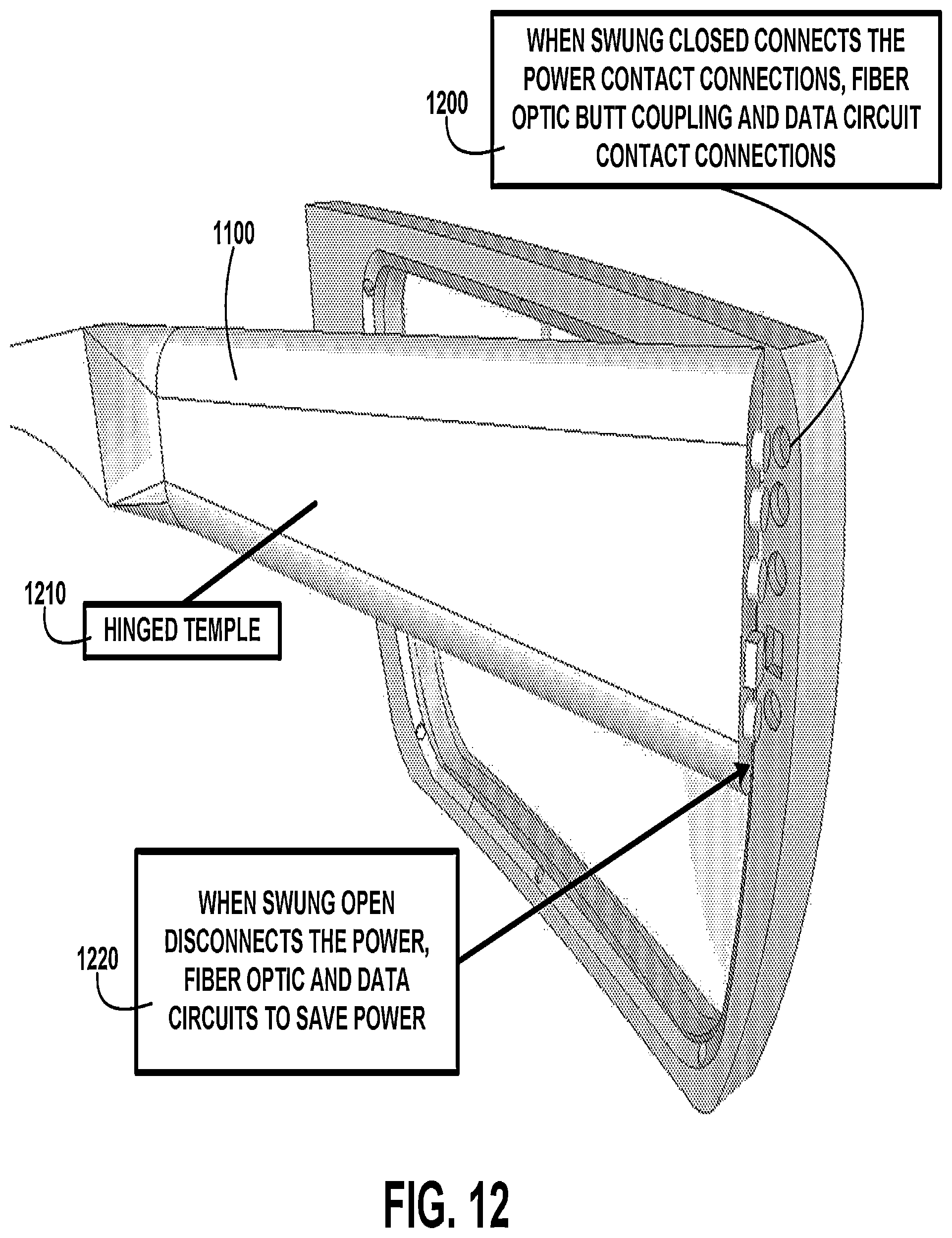 Patent US12326616 Figure 13 – Augmented reality glasses with object recognition