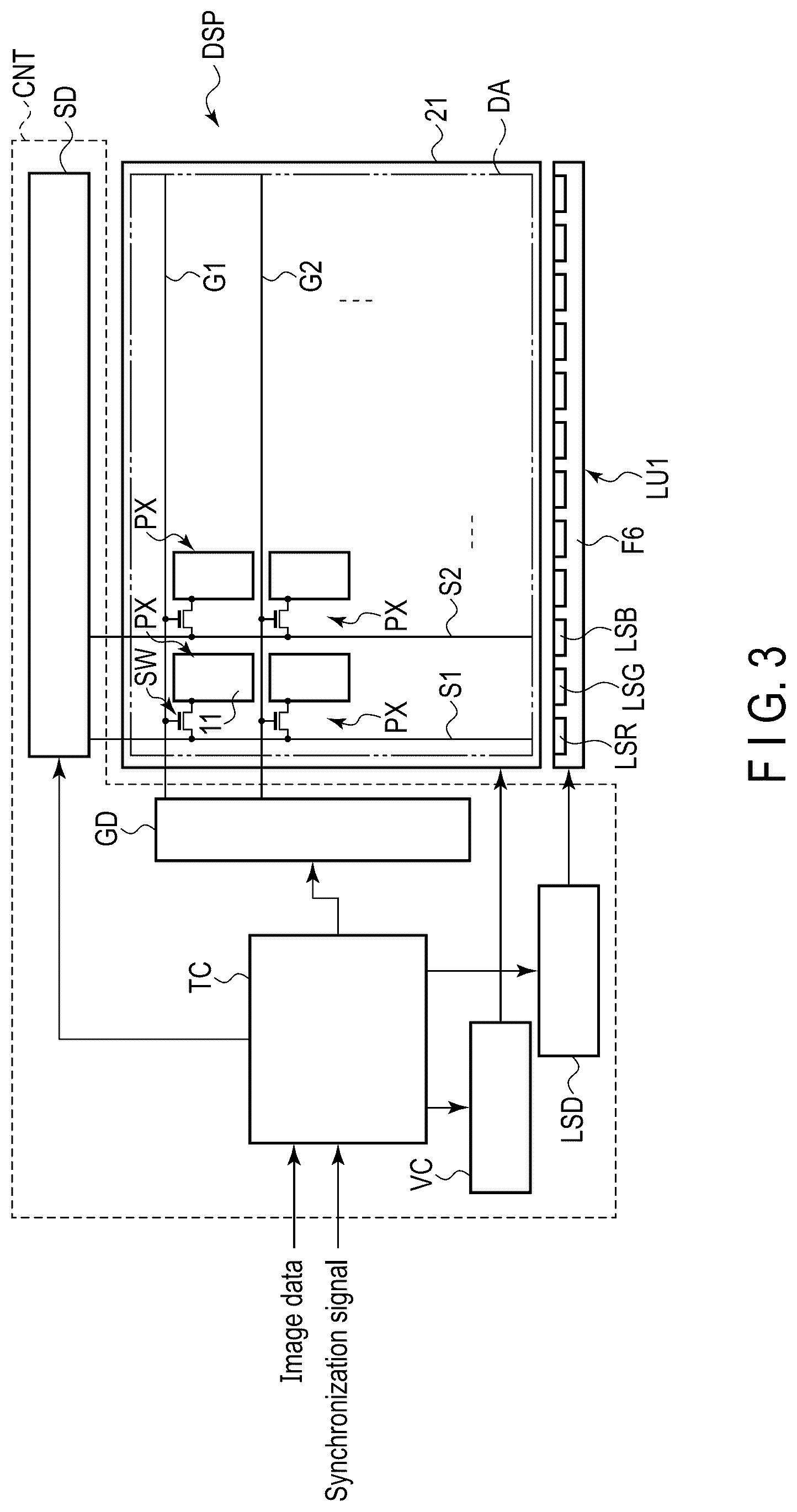 Patent US12326624 Figure 3 – Display device
