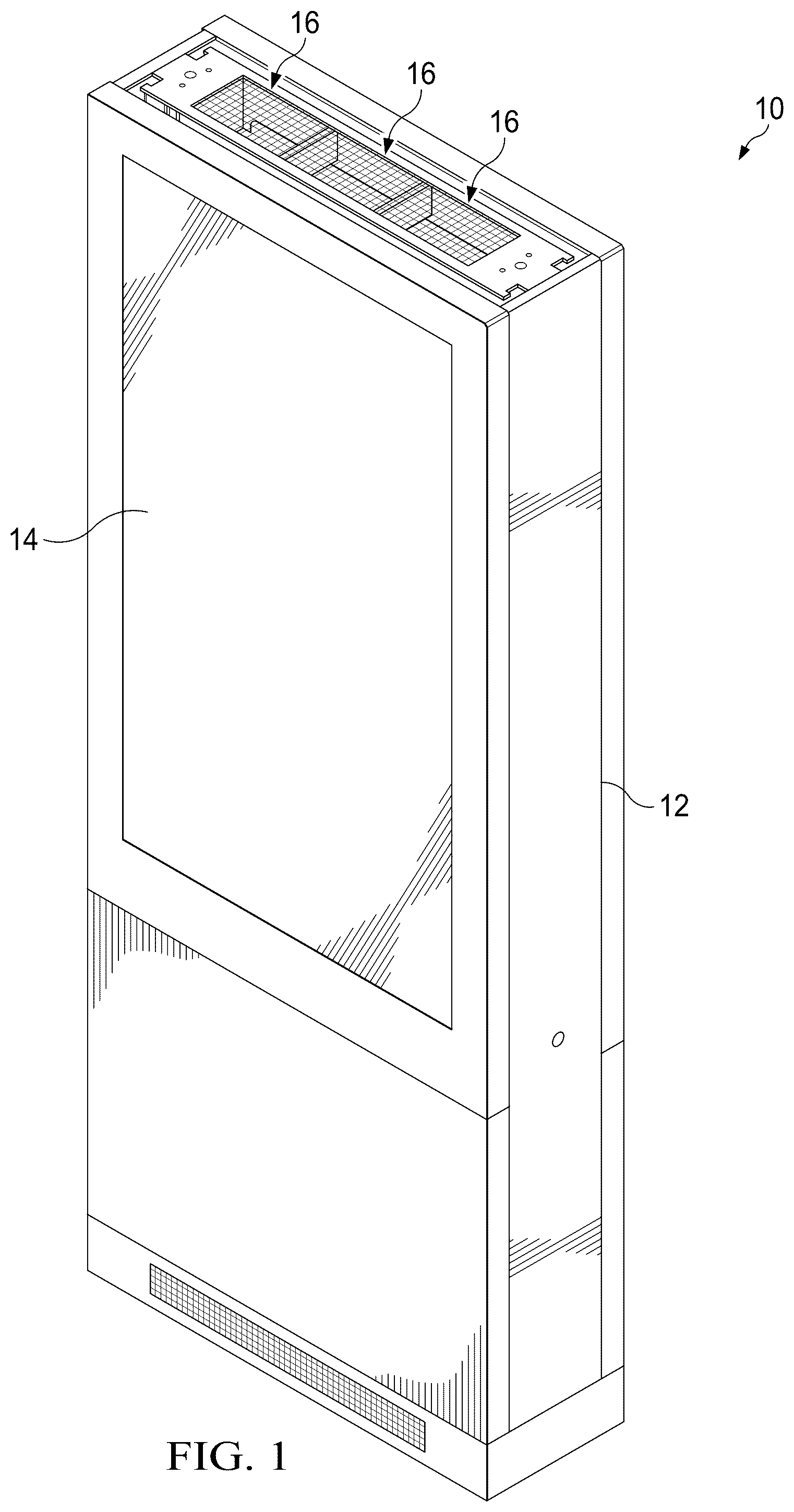 Patent US12326626 Figure 1 – Display unit with monitoring features