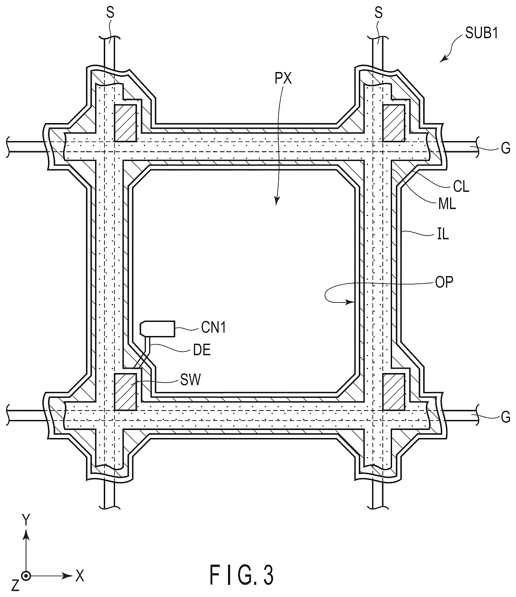 Patent US12326628 Figure 3 – Display device