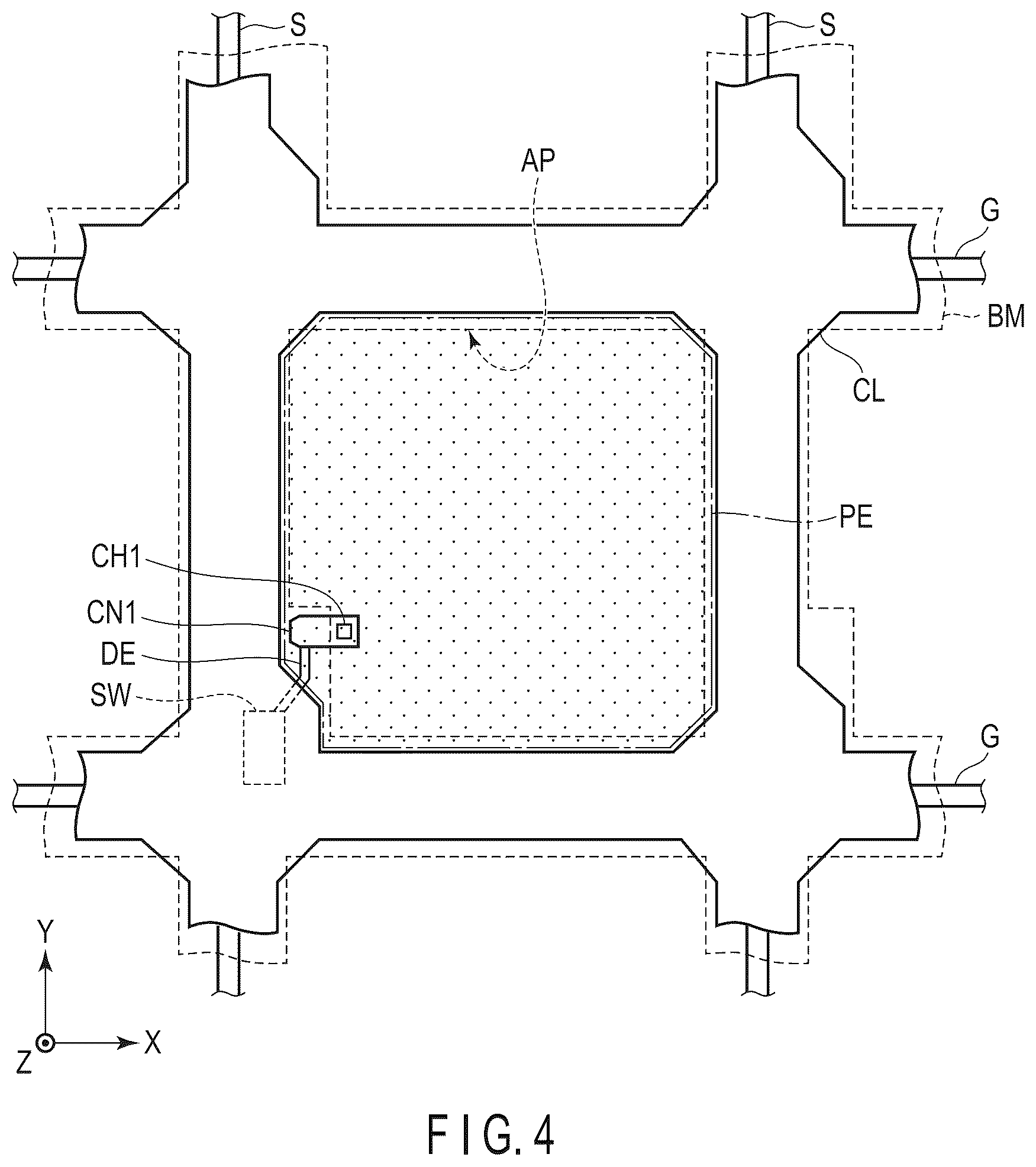 Patent US12326628 Figure 4 – Display device