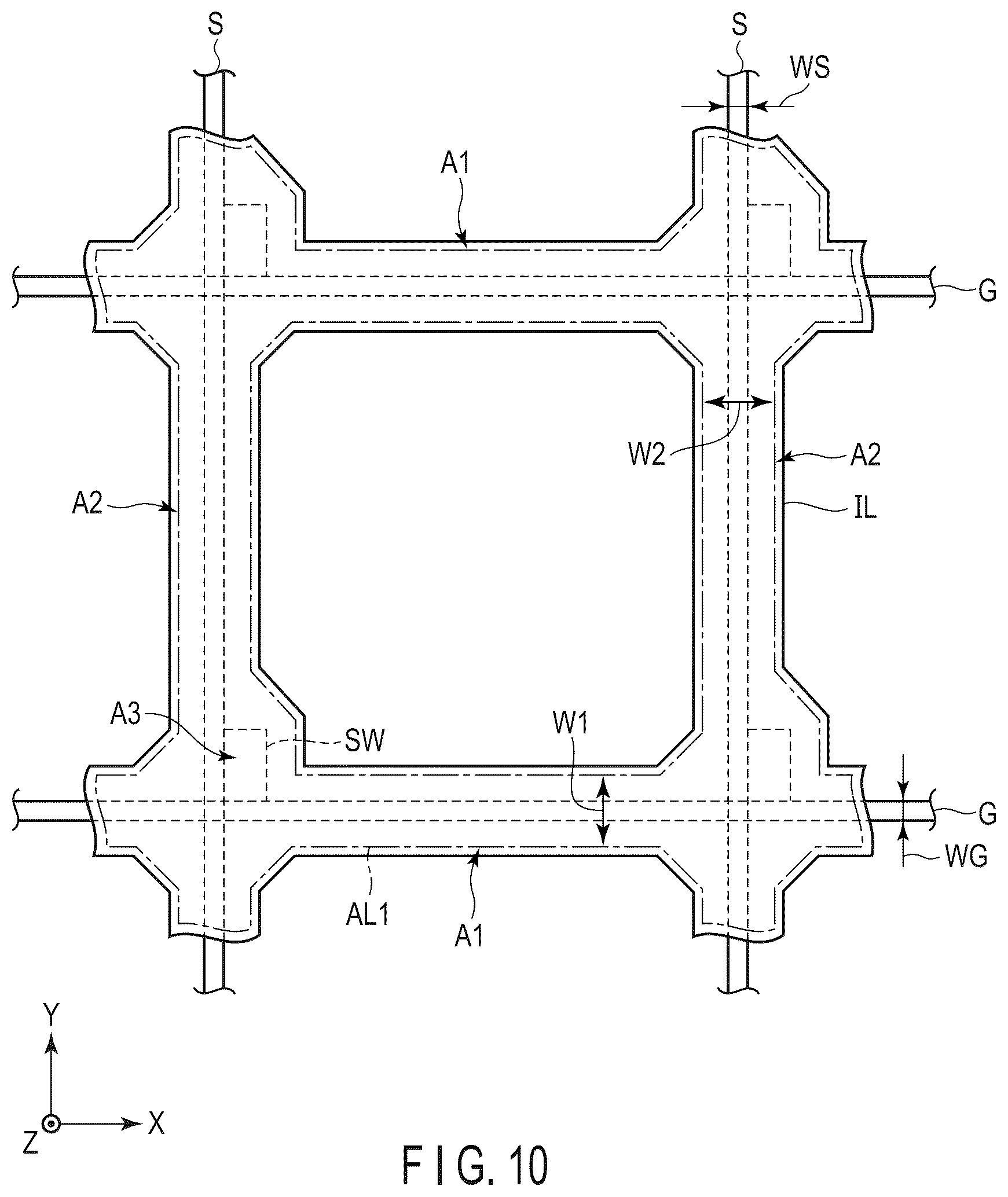 Patent US12326628 Figure 10 – Display device