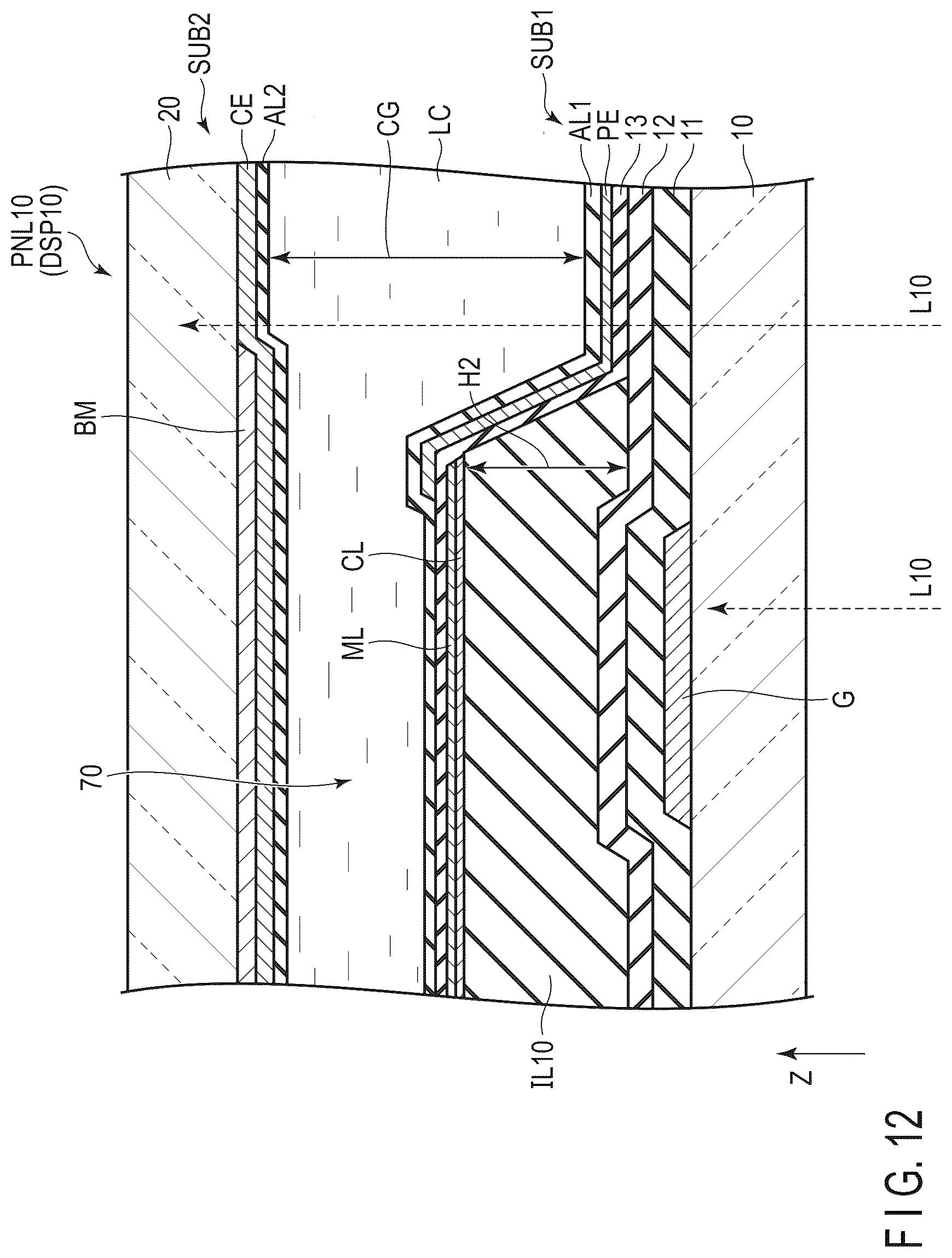 Patent US12326628 Figure 12 – Display device