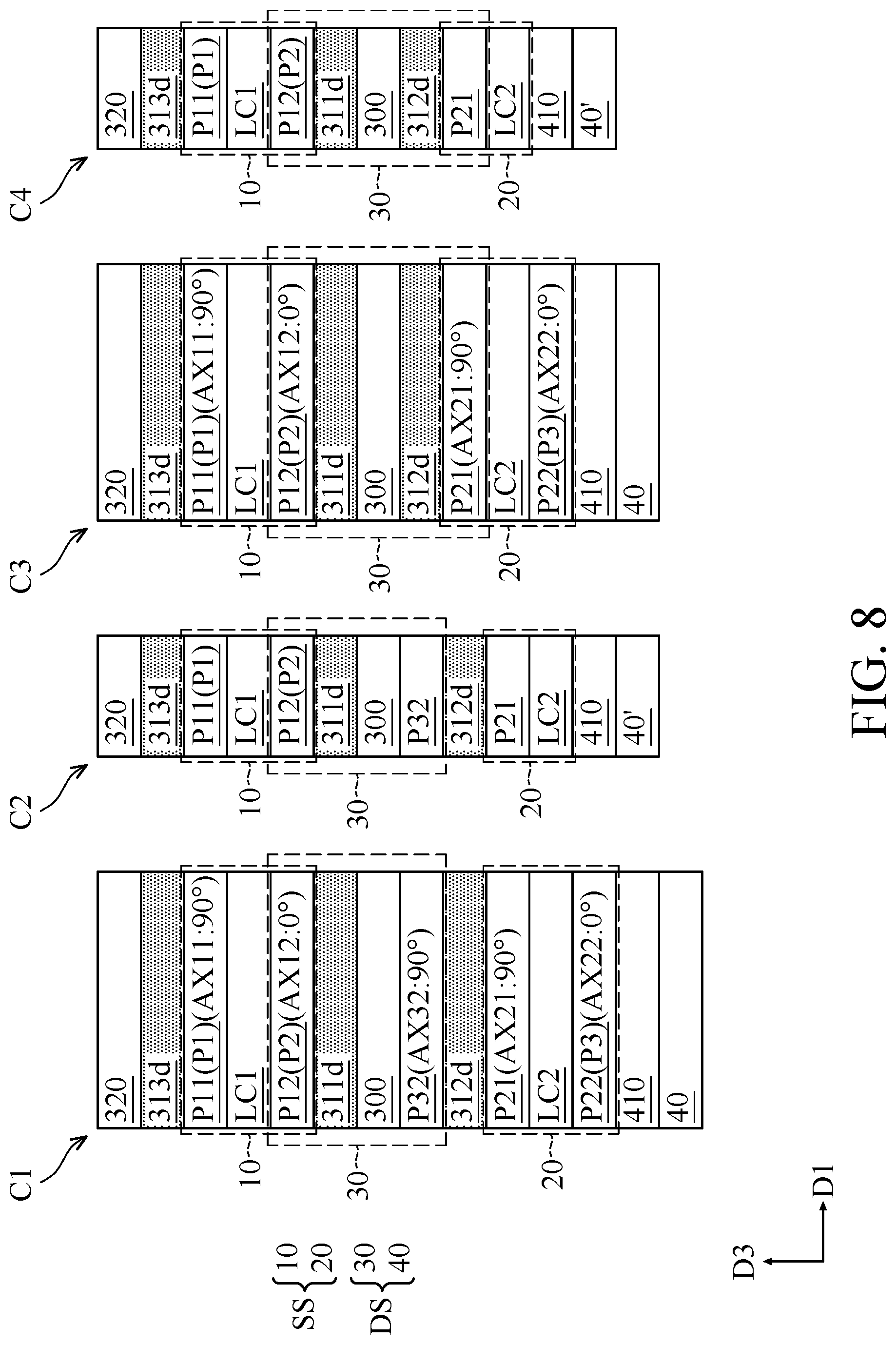 Patent US12326629 Figure 8 – Electronic device