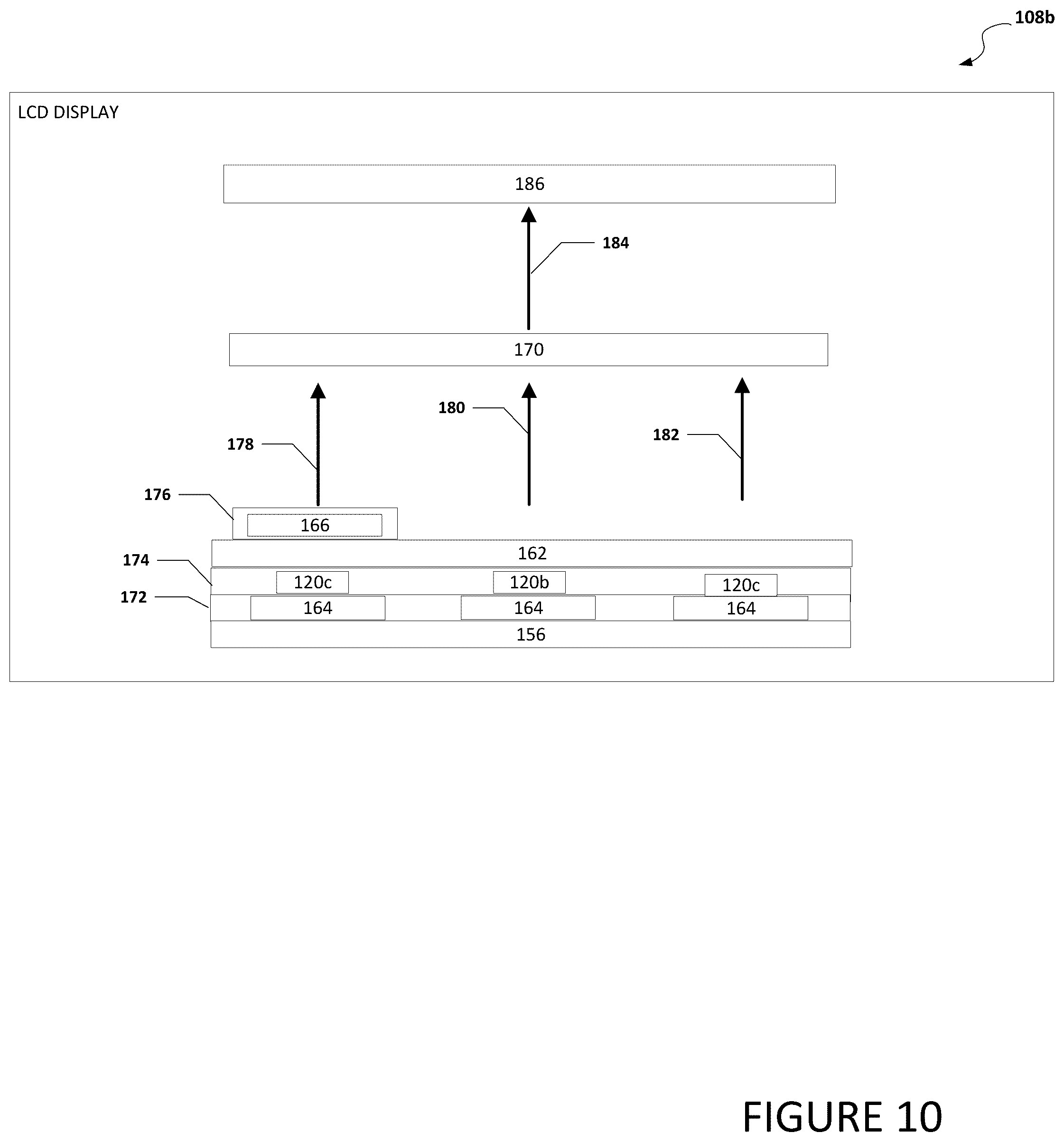 Patent US12326631 Figure 16 – Display with a distributed nano light emitting diode backlight