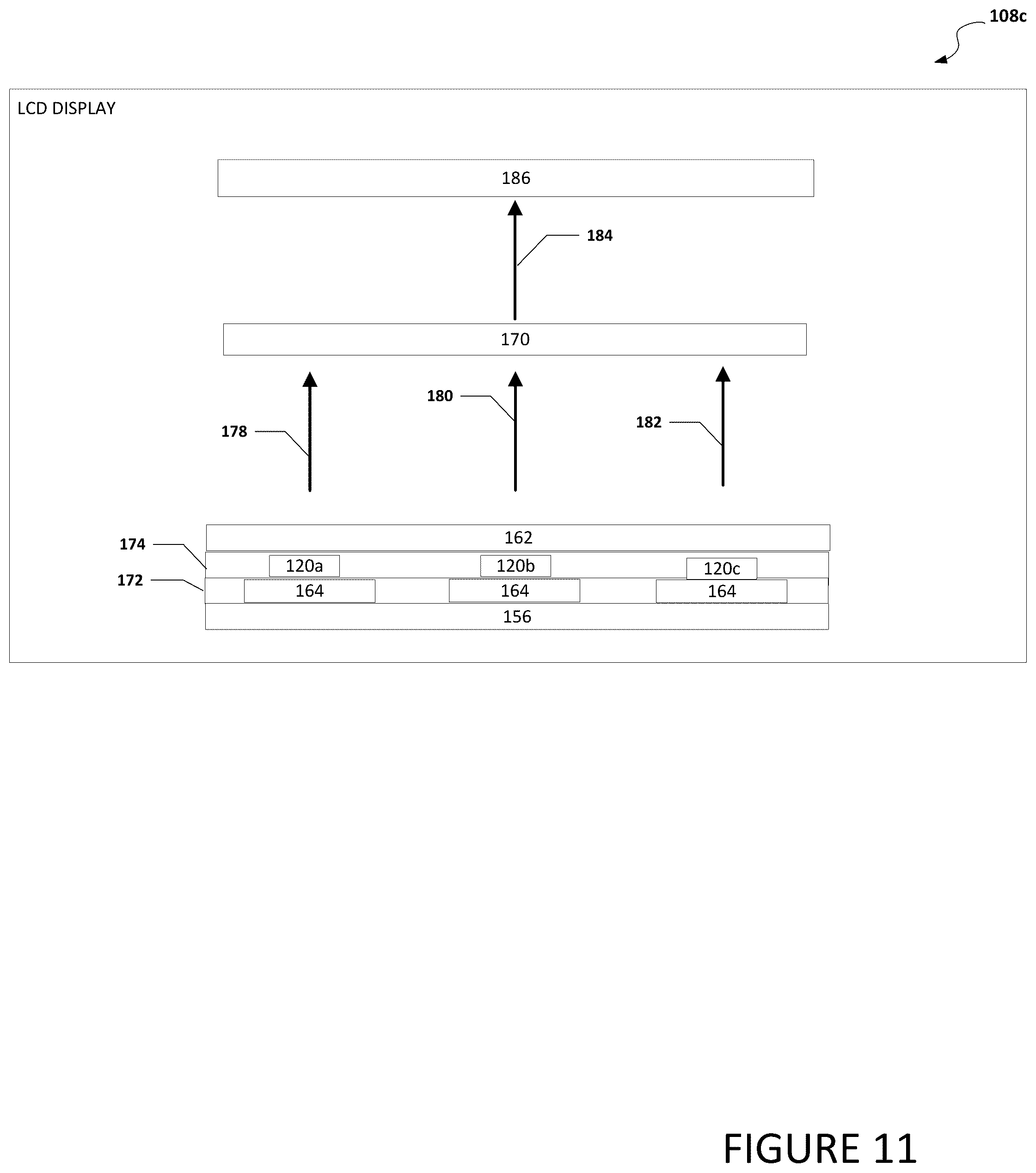 Patent US12326631 Figure 17 – Display with a distributed nano light emitting diode backlight