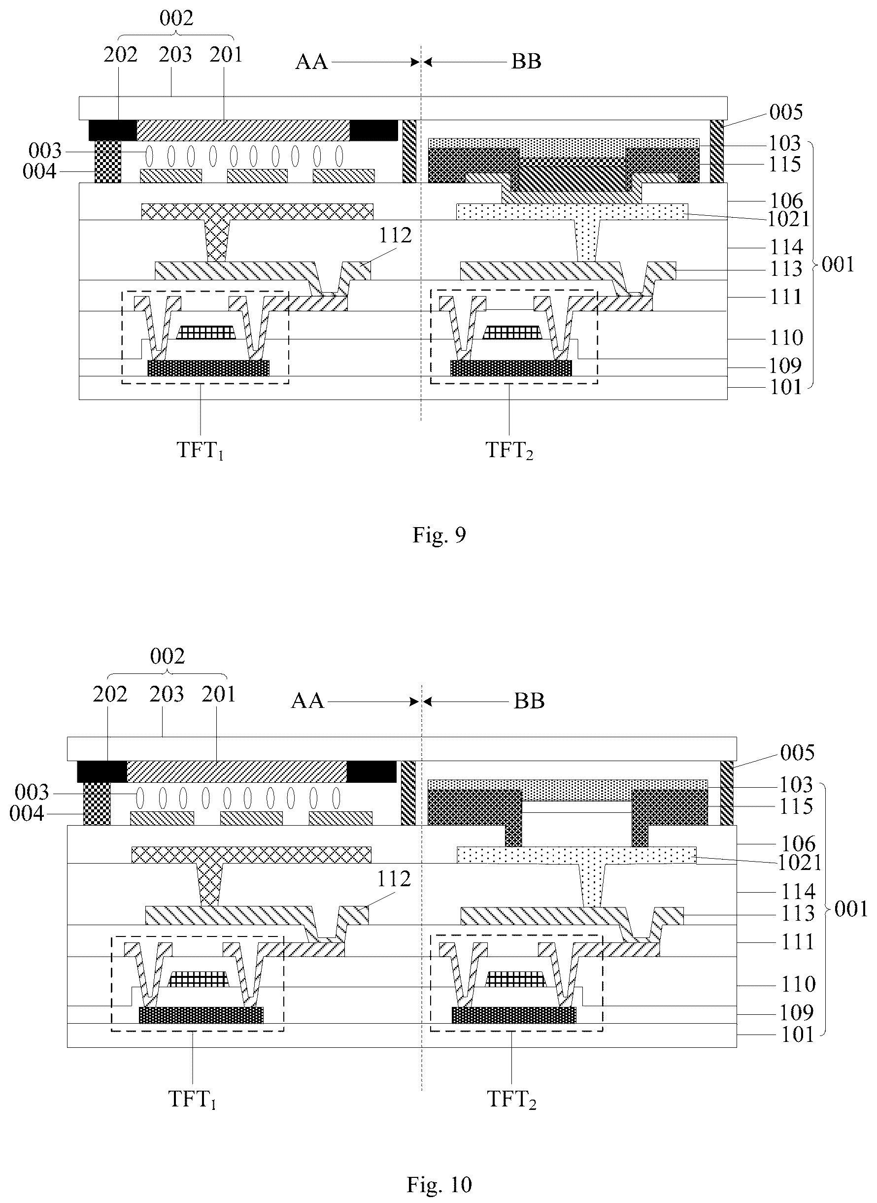Patent US12326635 Figure 5 – Display substrate, display panel, and near-eye display device and display method thereof