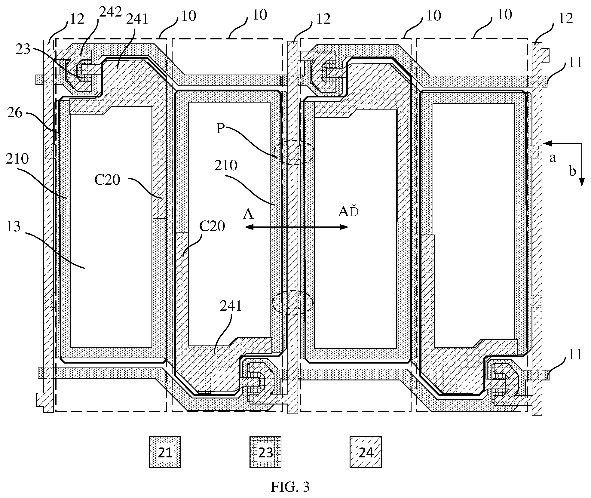 Patent US12326637 Figure 2 – Array substrate, method for manufacturing same, and display device
