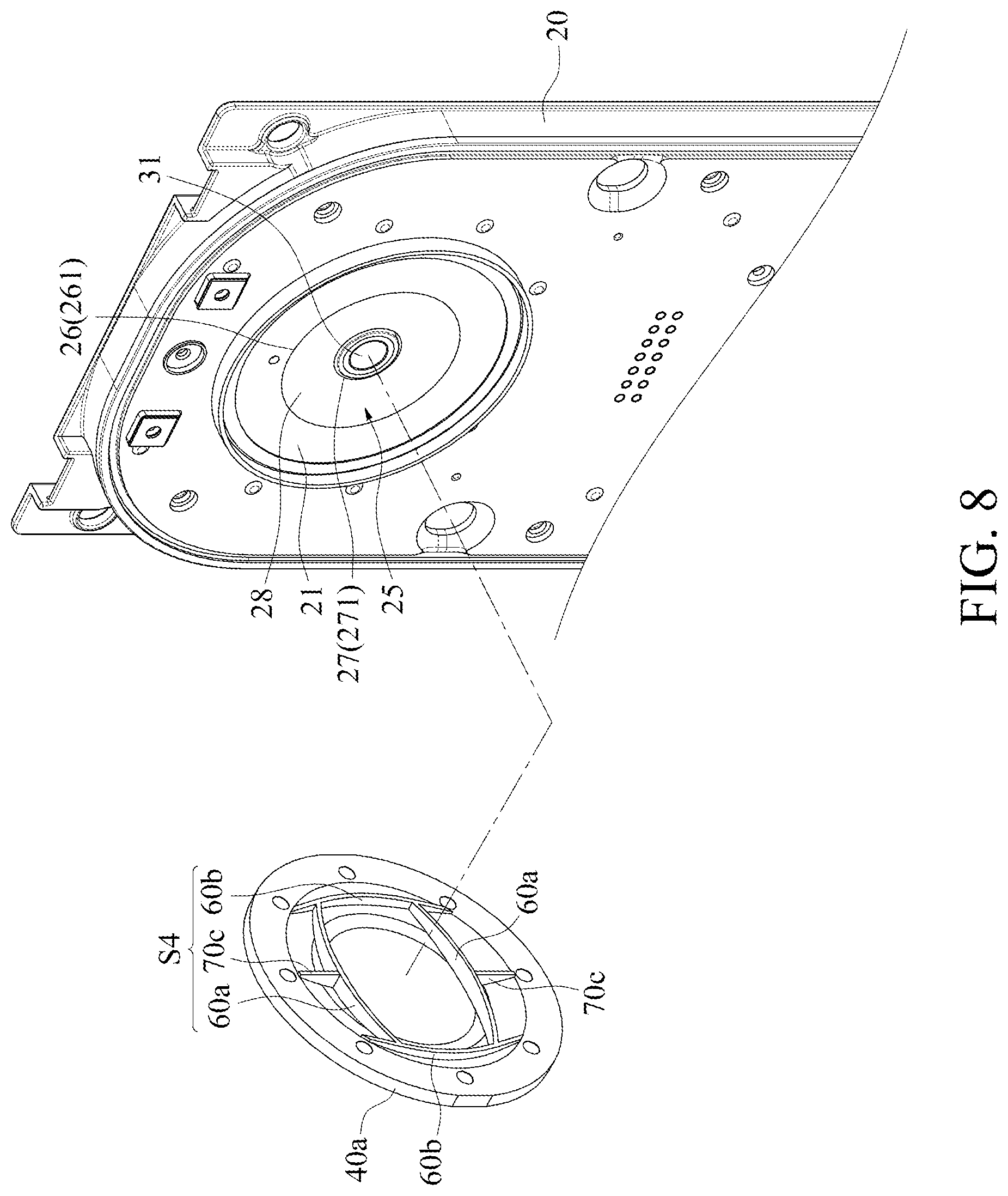 Patent US12326648 Figure 8 – Camera device