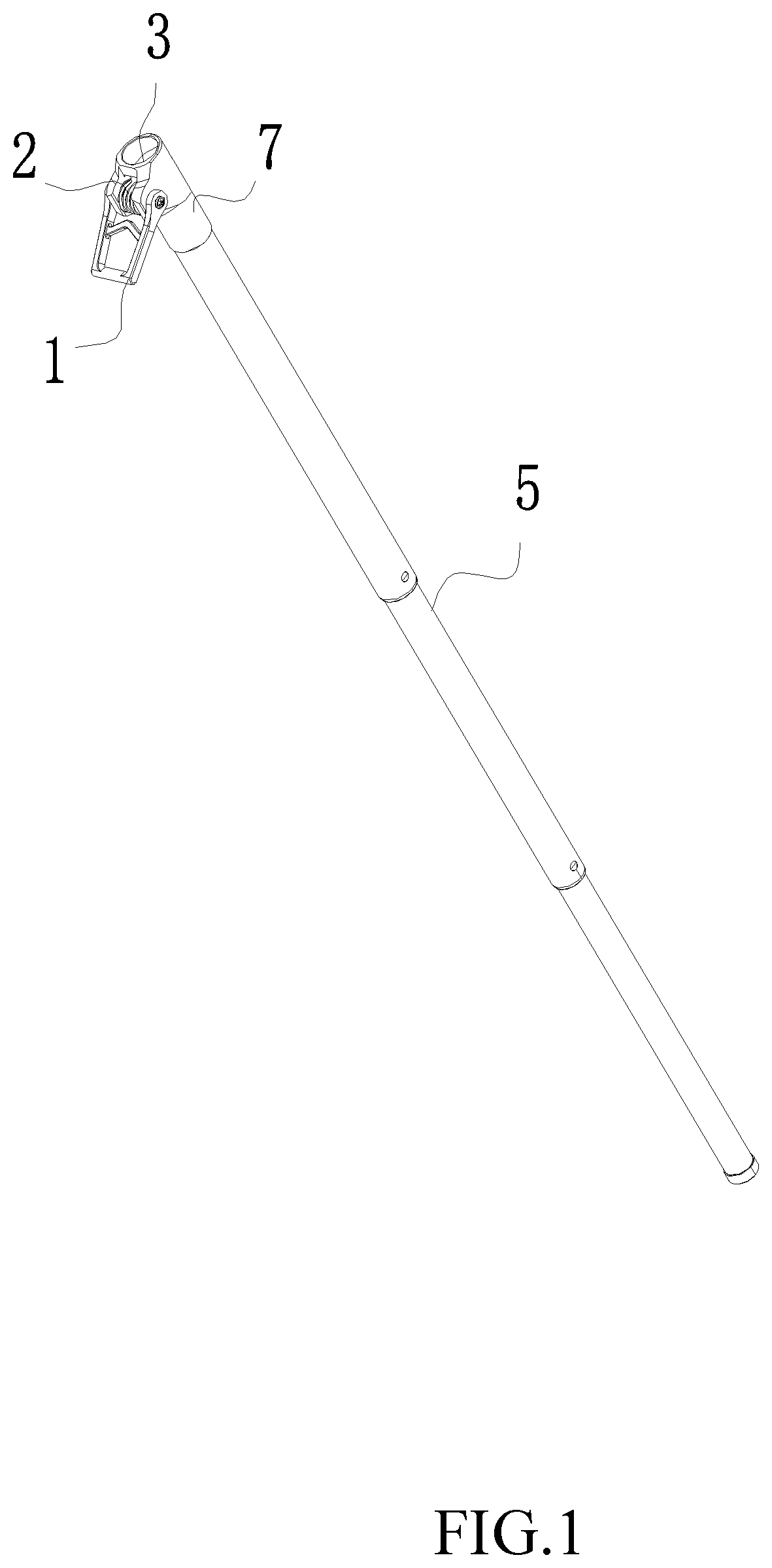 Patent US12326653 Figure 1 – Rapid telescoping support pole
