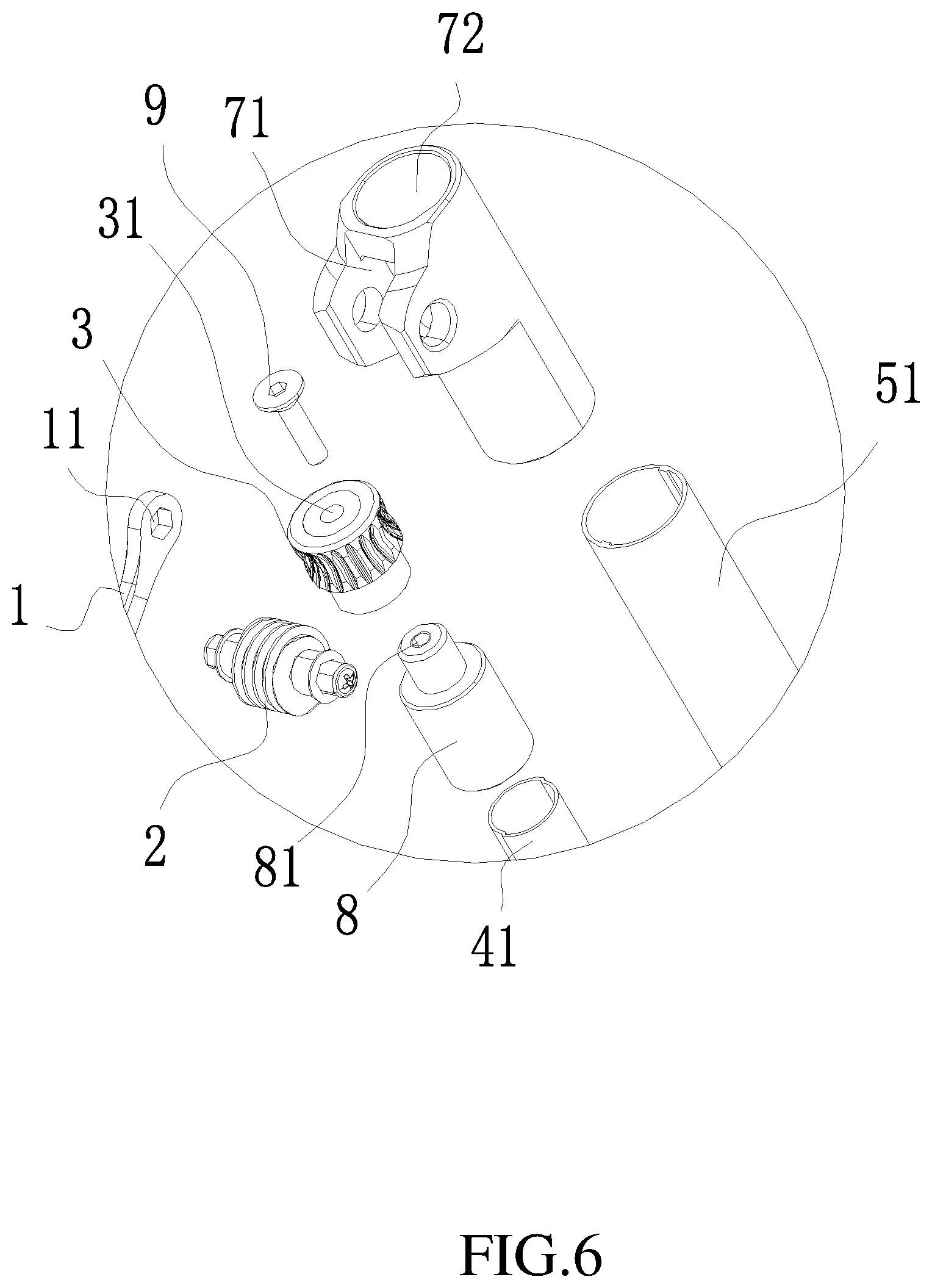 Patent US12326653 Figure 6 – Rapid telescoping support pole