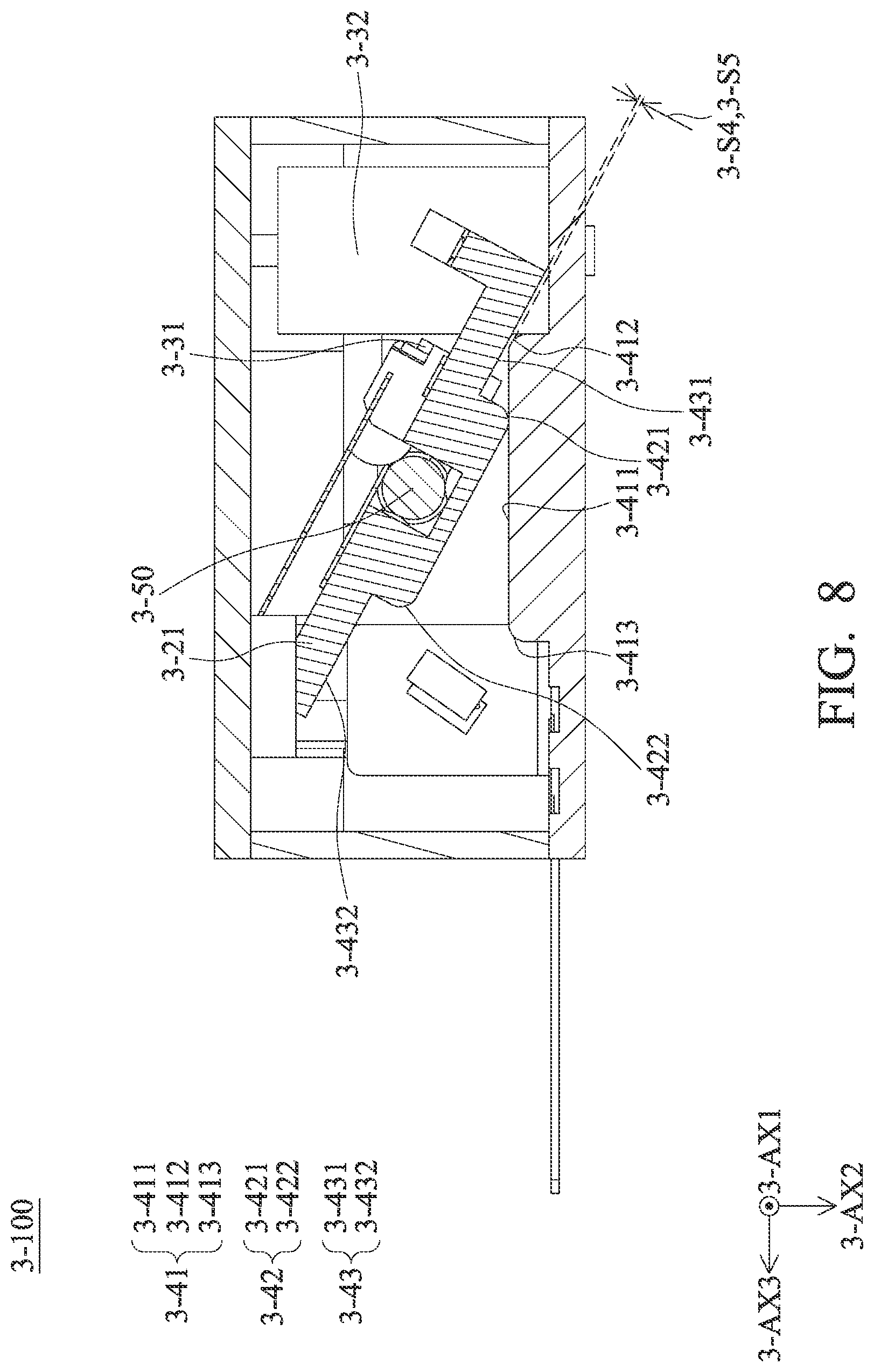 Patent US12326654 Figure 8 – Optical element driving mechanism