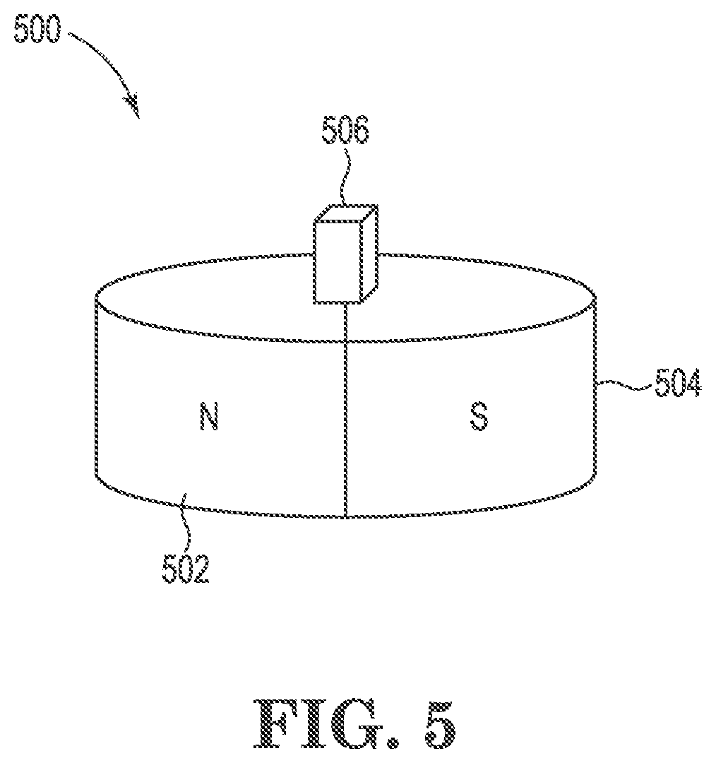 Patent US12326659 Figure 5 – Reticle container having magnetic latching