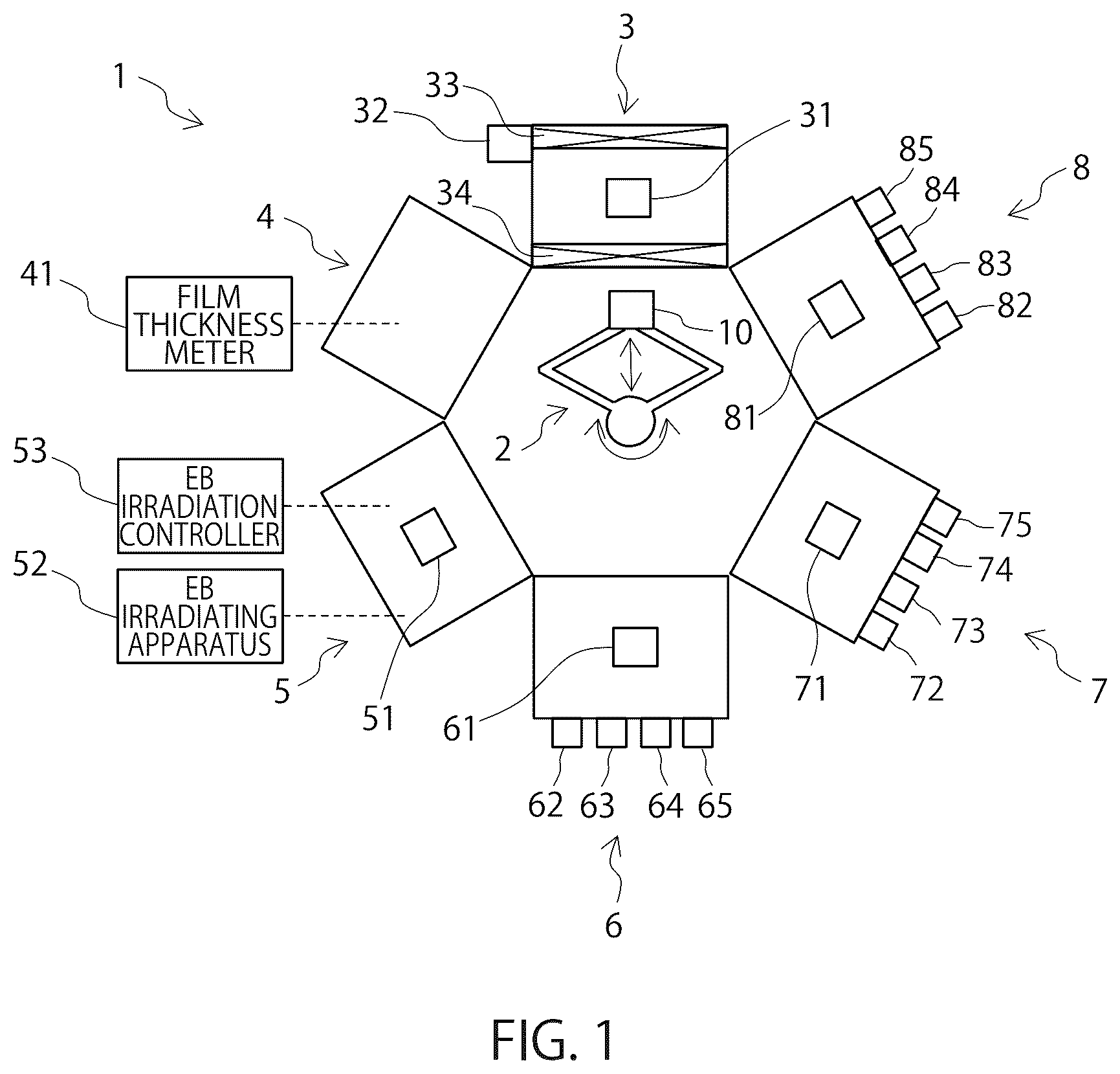 Patent US12326660 Figure 1 – Pattern forming method, combined processing apparatus, and recording medium