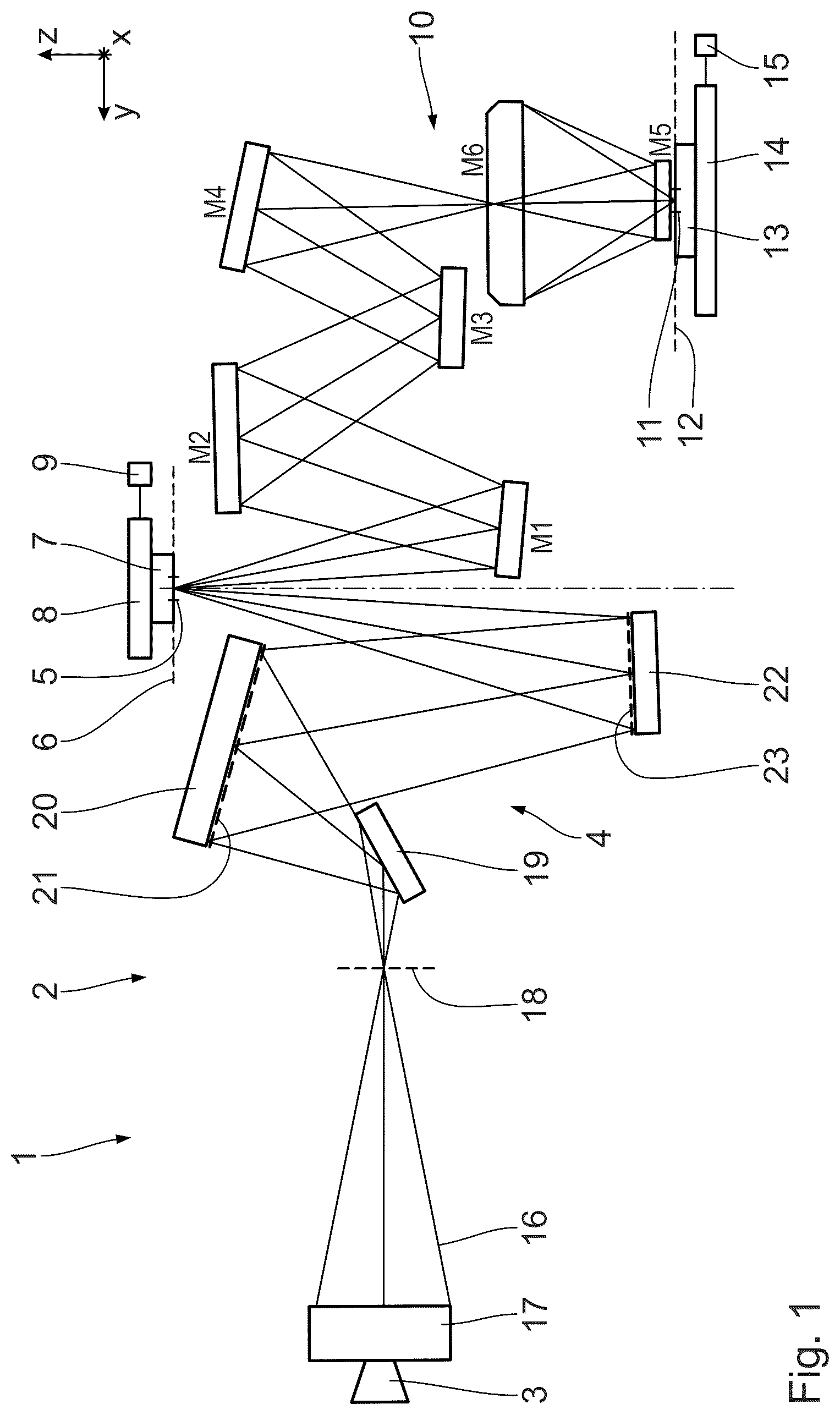 Patent US12326663 Figure 1 – Optical component