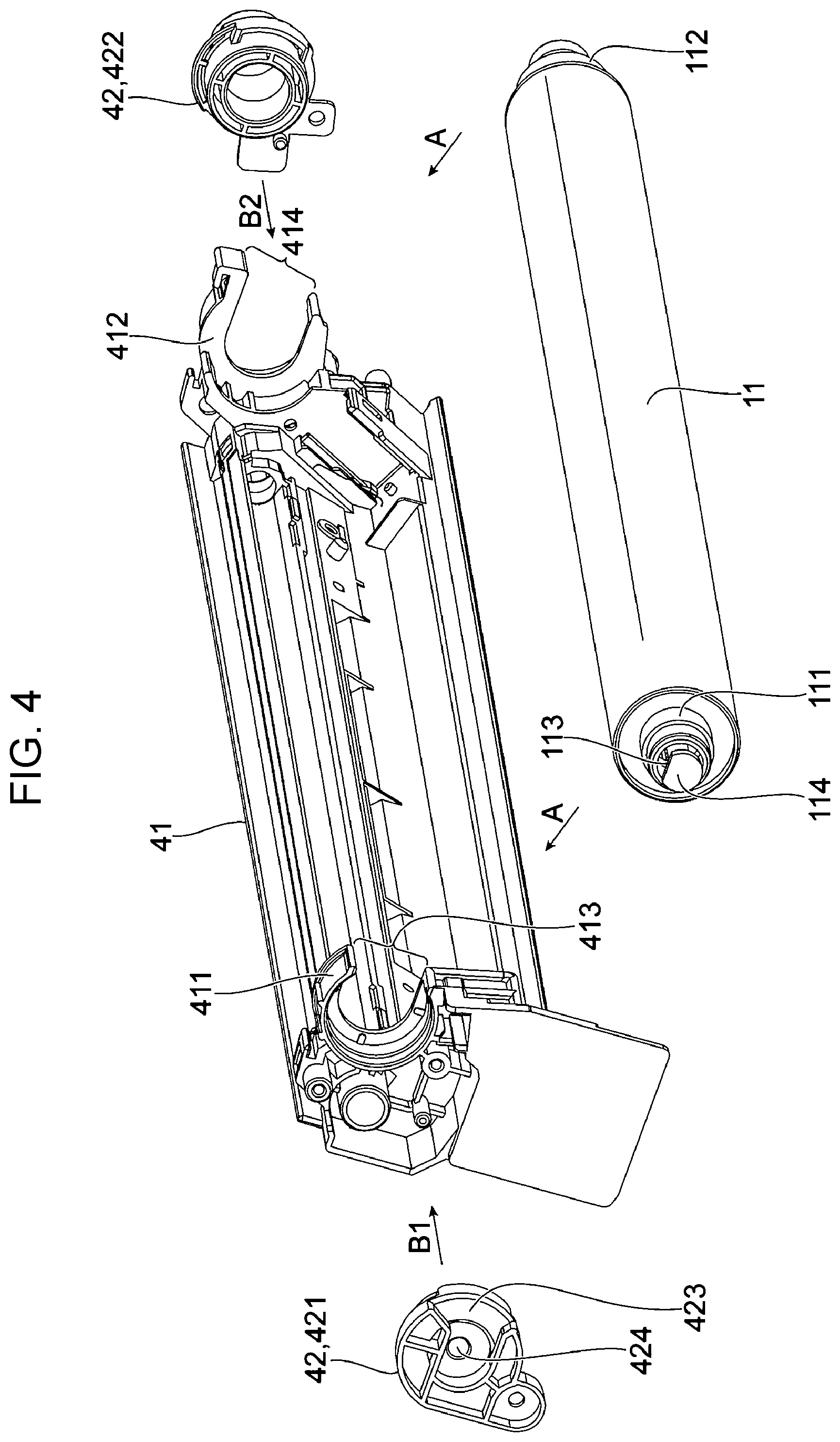Patent US12326671 Figure 4 – Image carrier unit and image forming apparatus