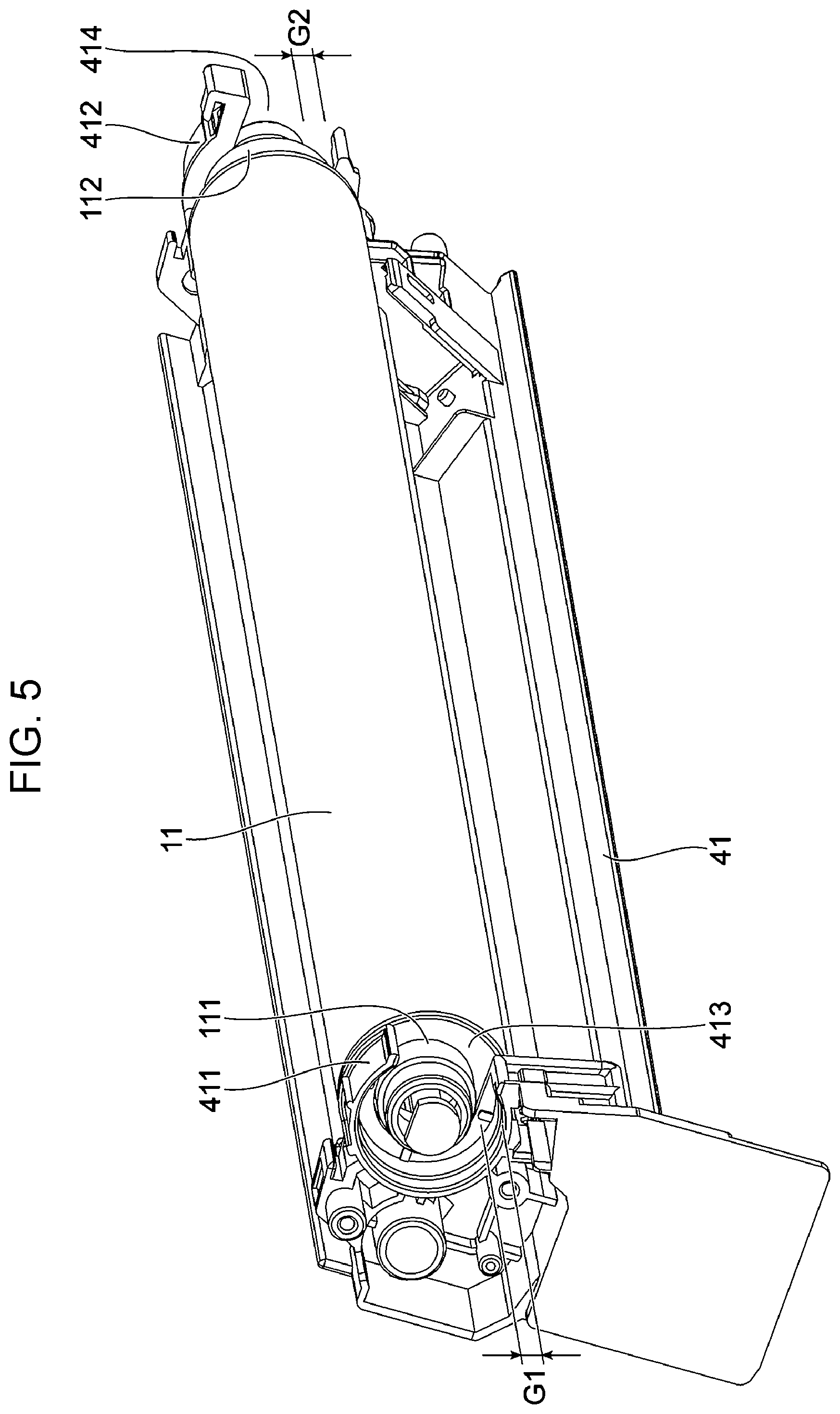 Patent US12326671 Figure 5 – Image carrier unit and image forming apparatus