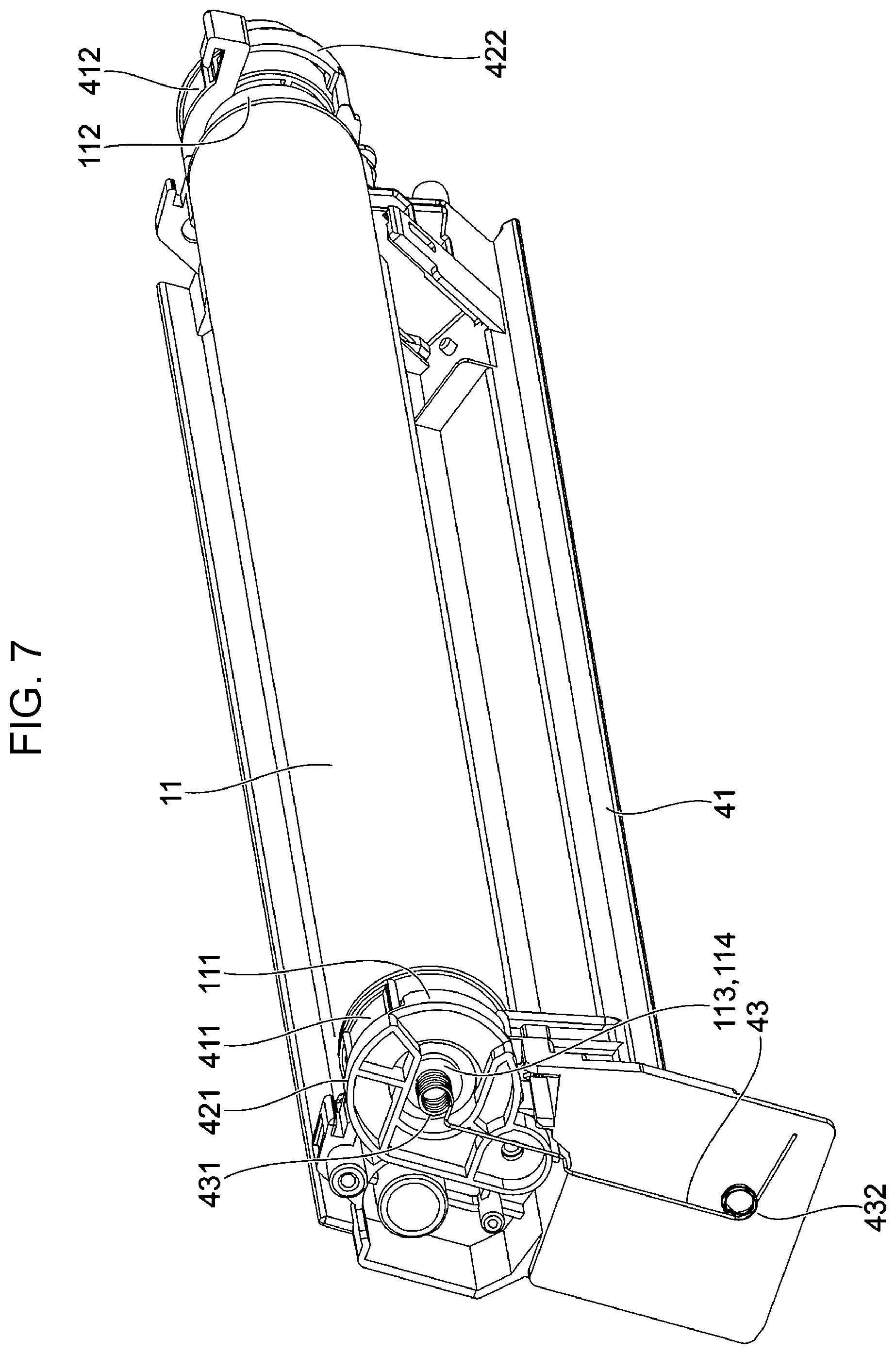 Patent US12326671 Figure 7 – Image carrier unit and image forming apparatus