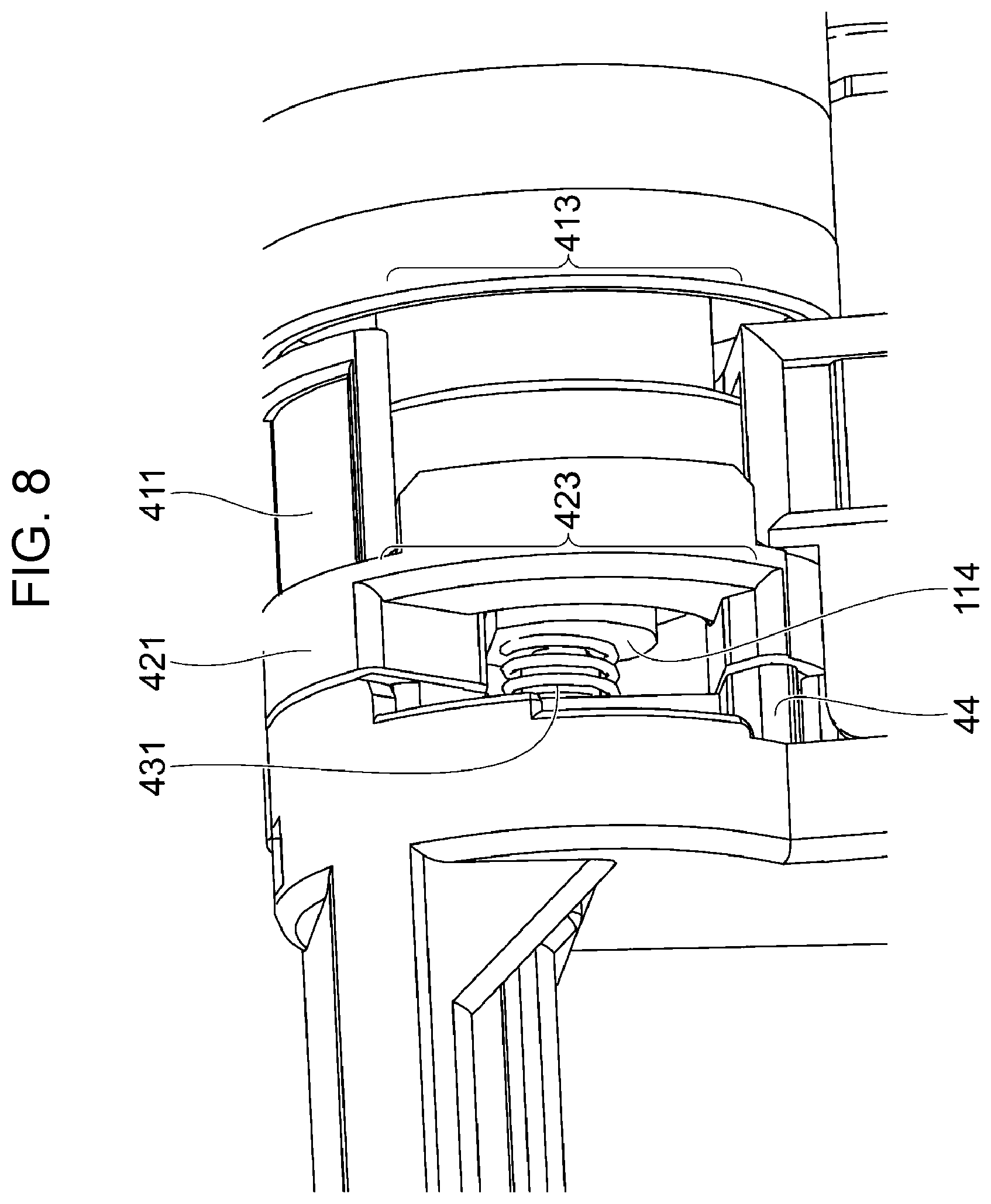 Patent US12326671 Figure 8 – Image carrier unit and image forming apparatus