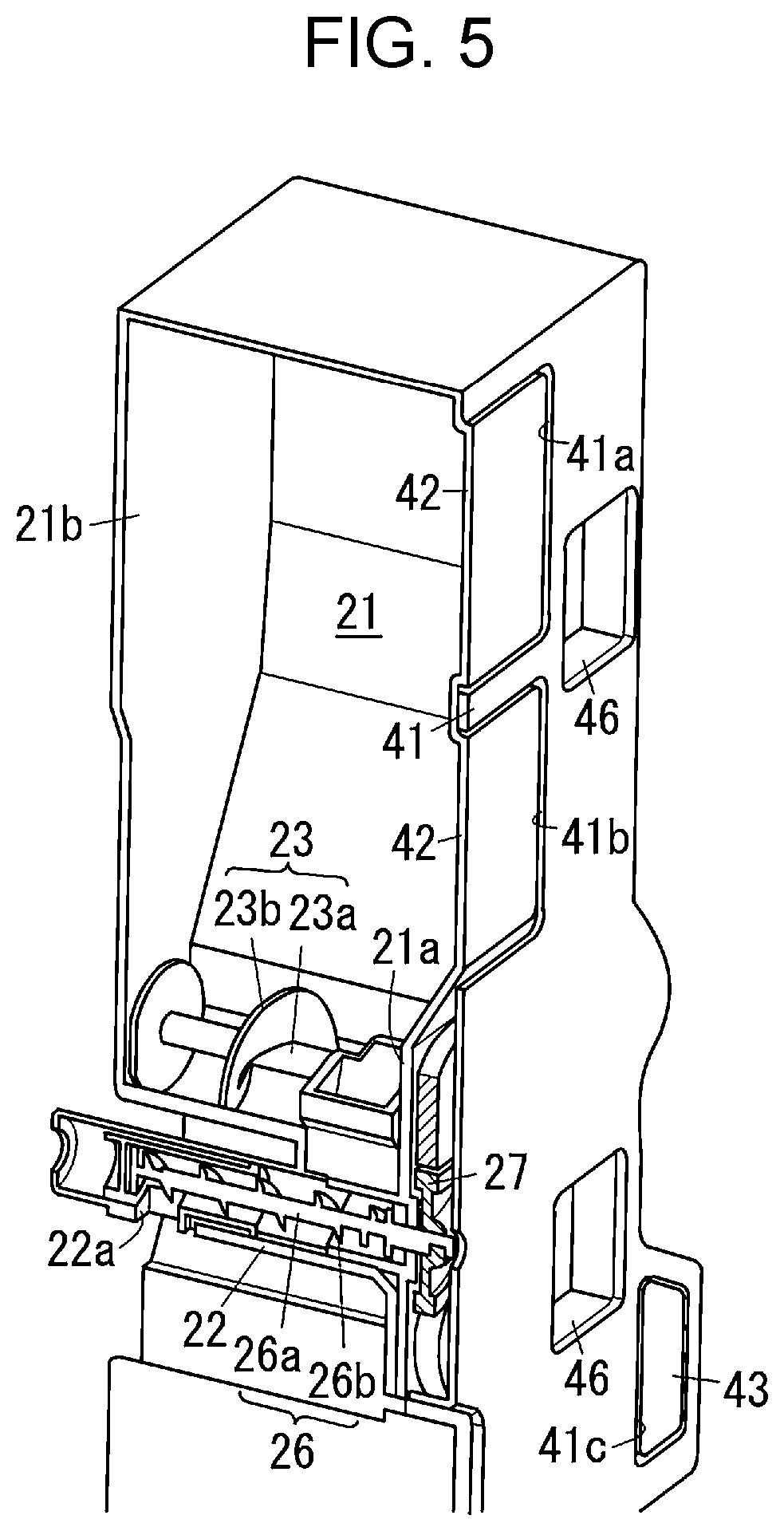 Patent US12326673 Figure 5 – Developer container and image forming apparatus
