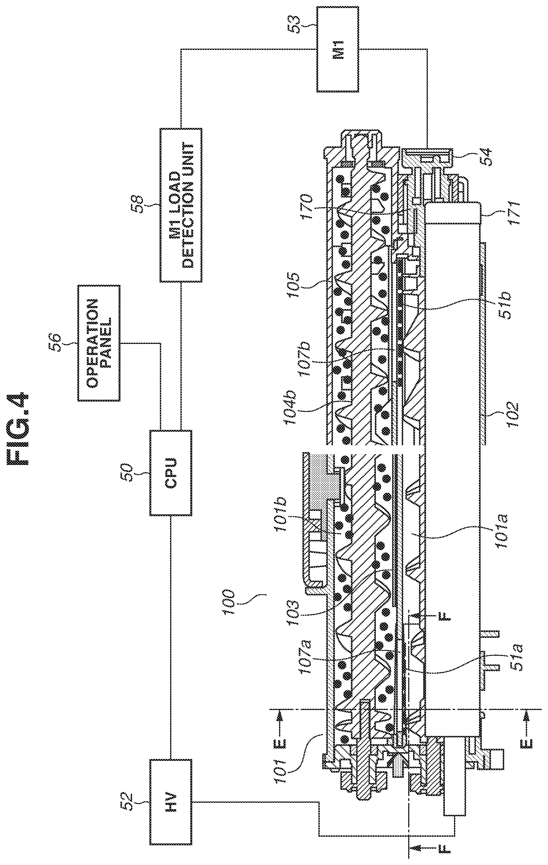 Patent US12326674 Figure 4 – Developing device and method of agitating initial developer inside developing device