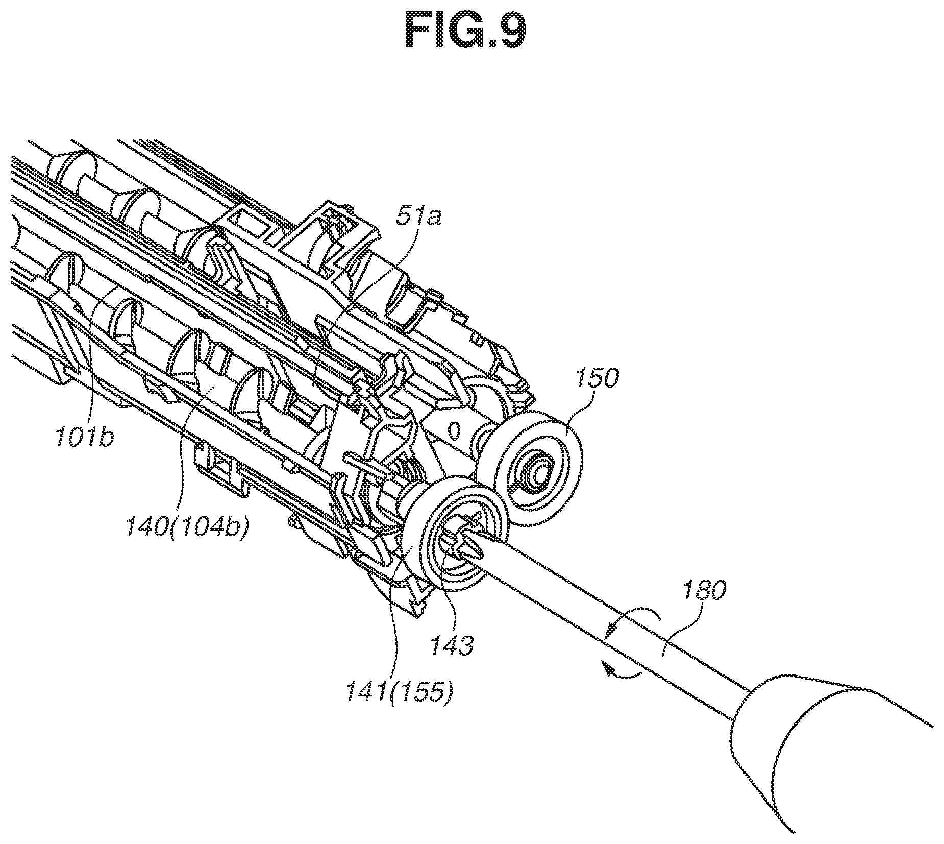 Patent US12326674 Figure 9 – Developing device and method of agitating initial developer inside developing device