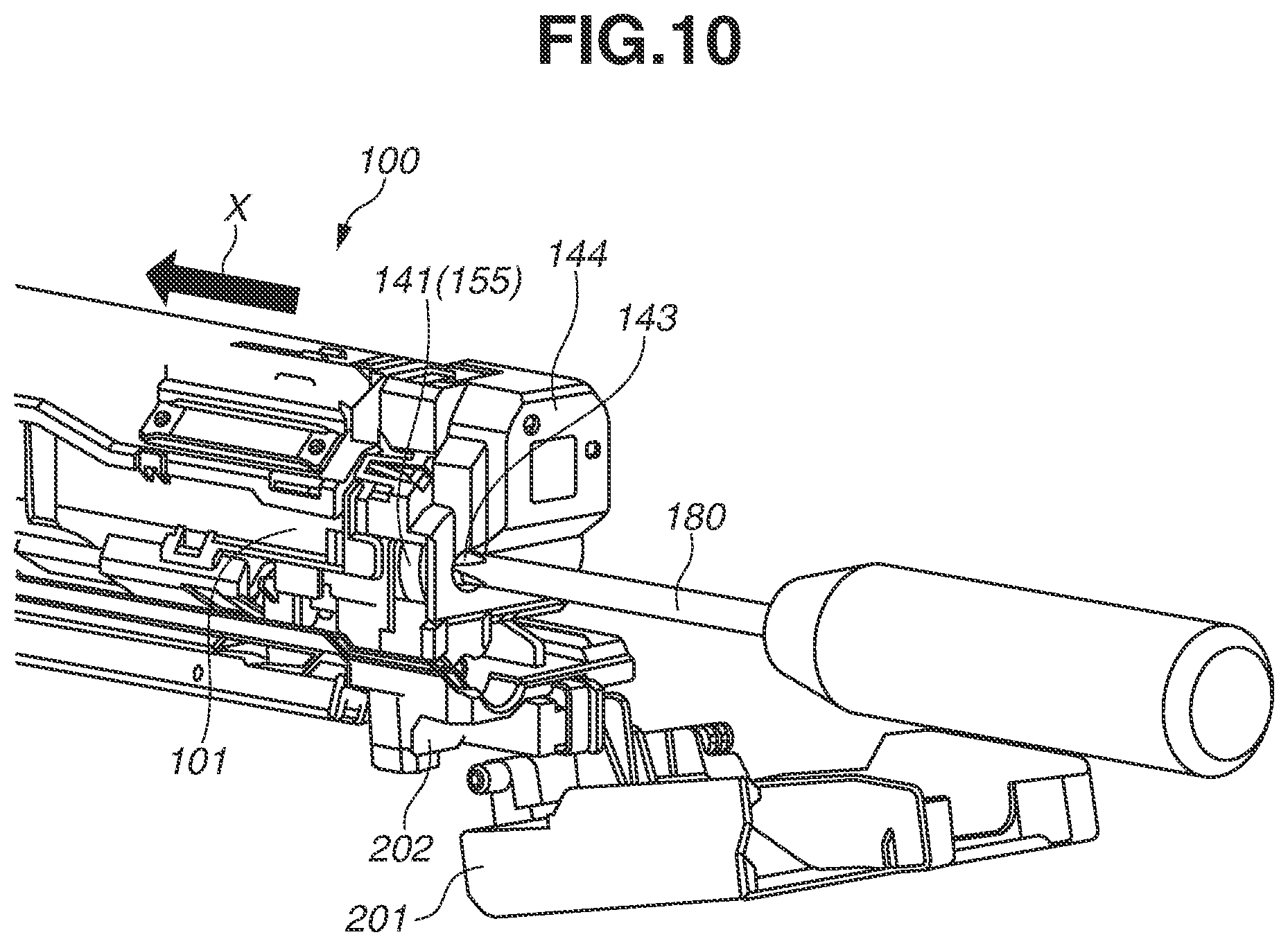 Patent US12326674 Figure 10 – Developing device and method of agitating initial developer inside developing device