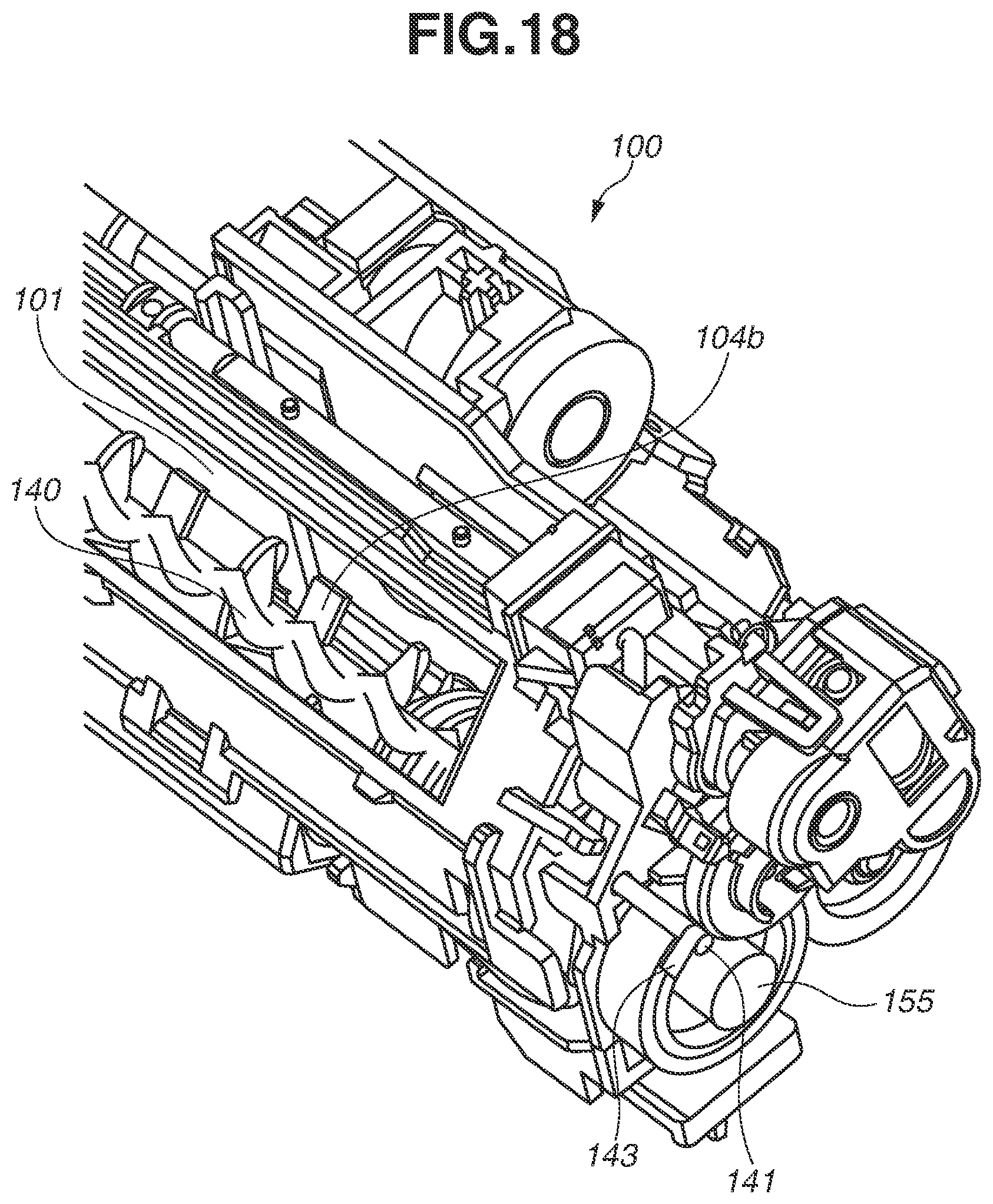 Patent US12326674 Figure 18 – Developing device and method of agitating initial developer inside developing device