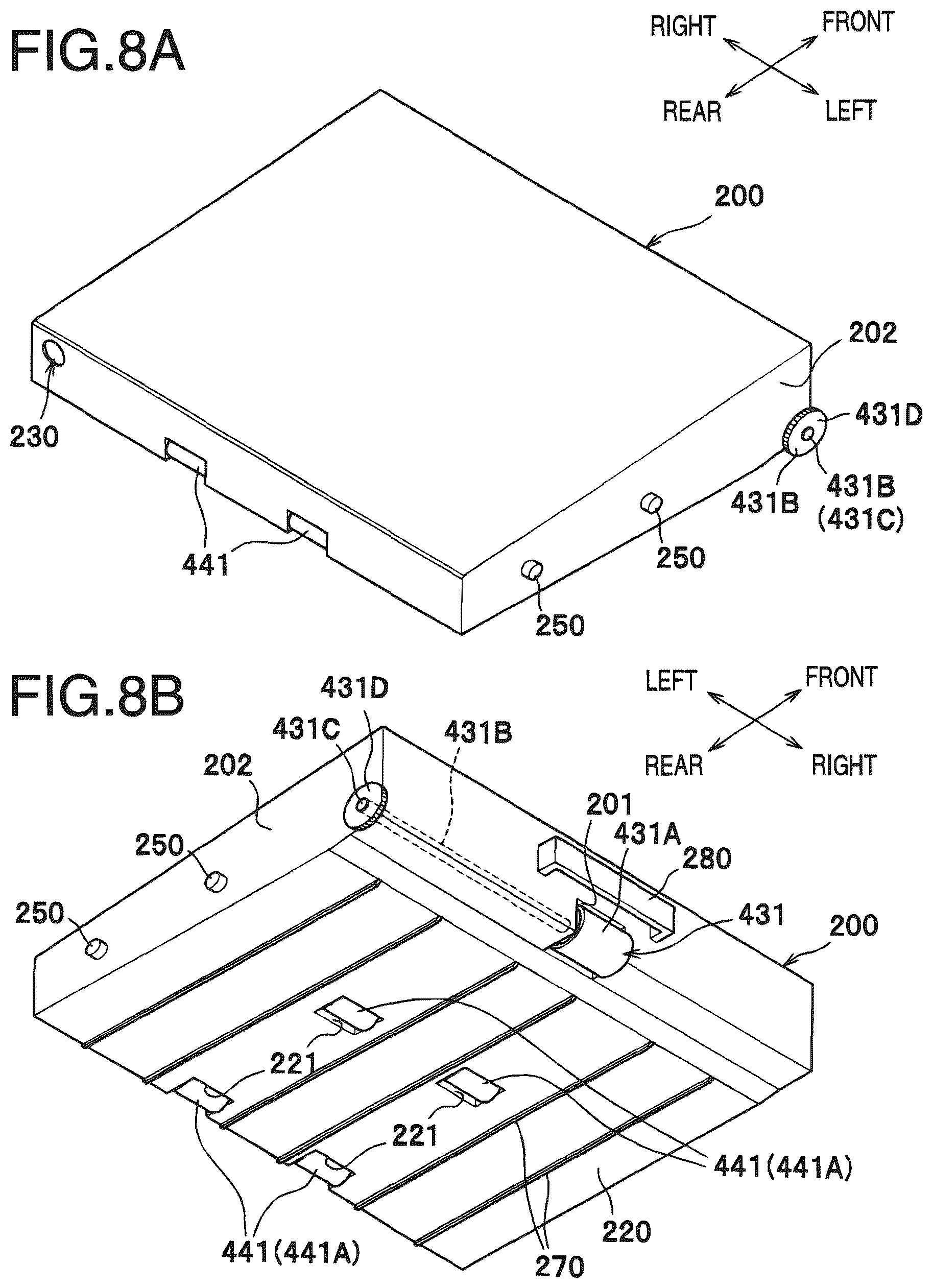 Patent US12326675 Figure 8 – Image forming apparatus with removable waste toner container and exposable feeding path