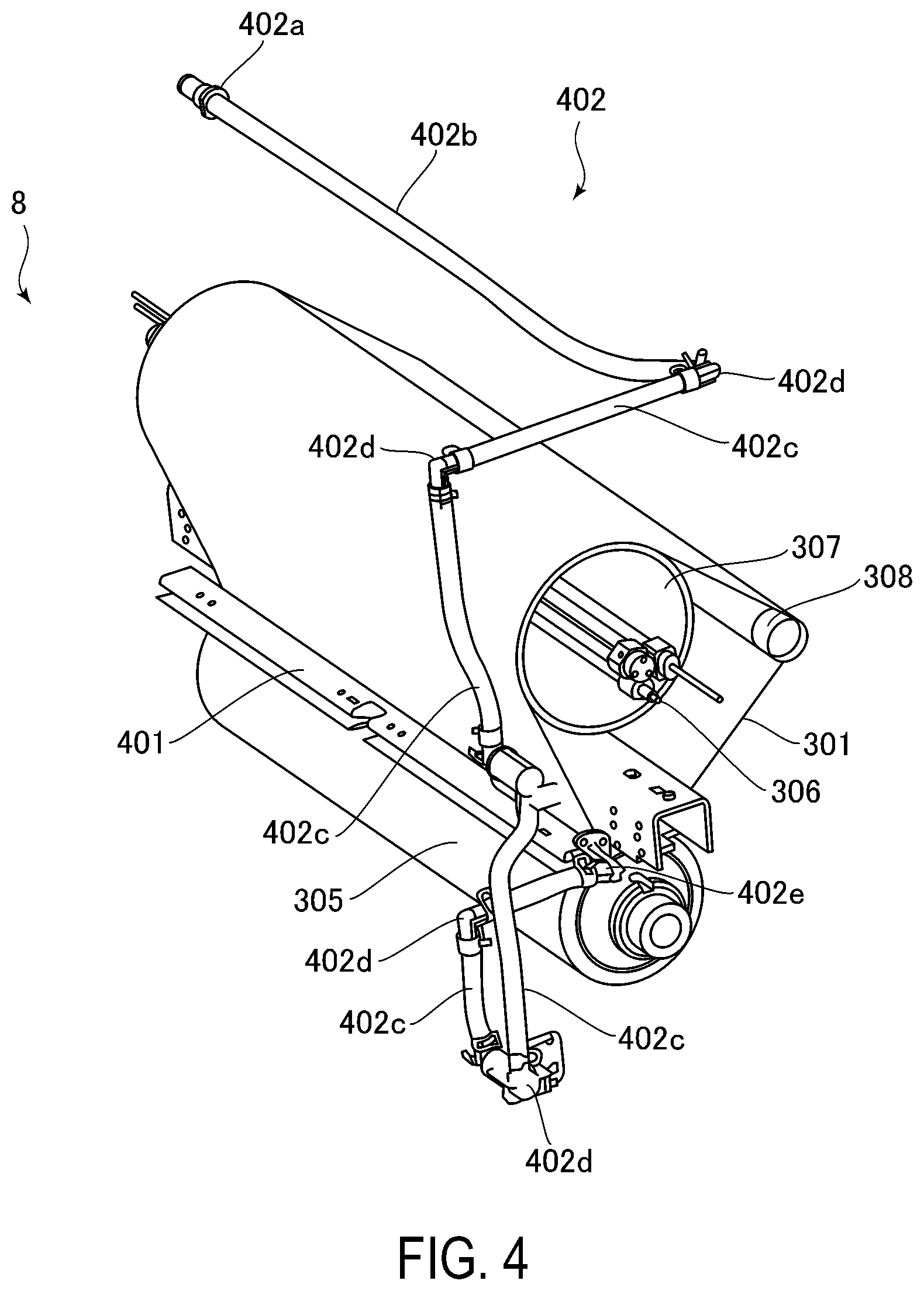 Patent US12326678 Figure 4 – Image forming apparatus with blown-air separation of recording material from fixing member