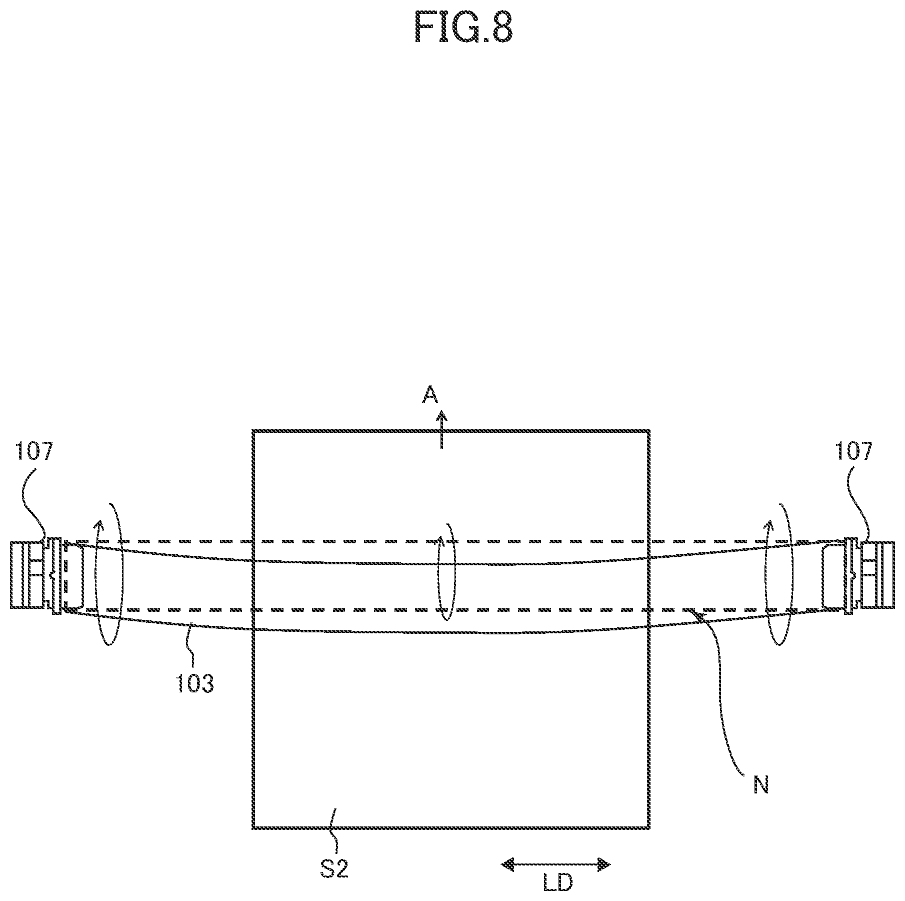 Patent US12326681 Figure 8 – Heating apparatus, fixing unit, and image forming apparatus