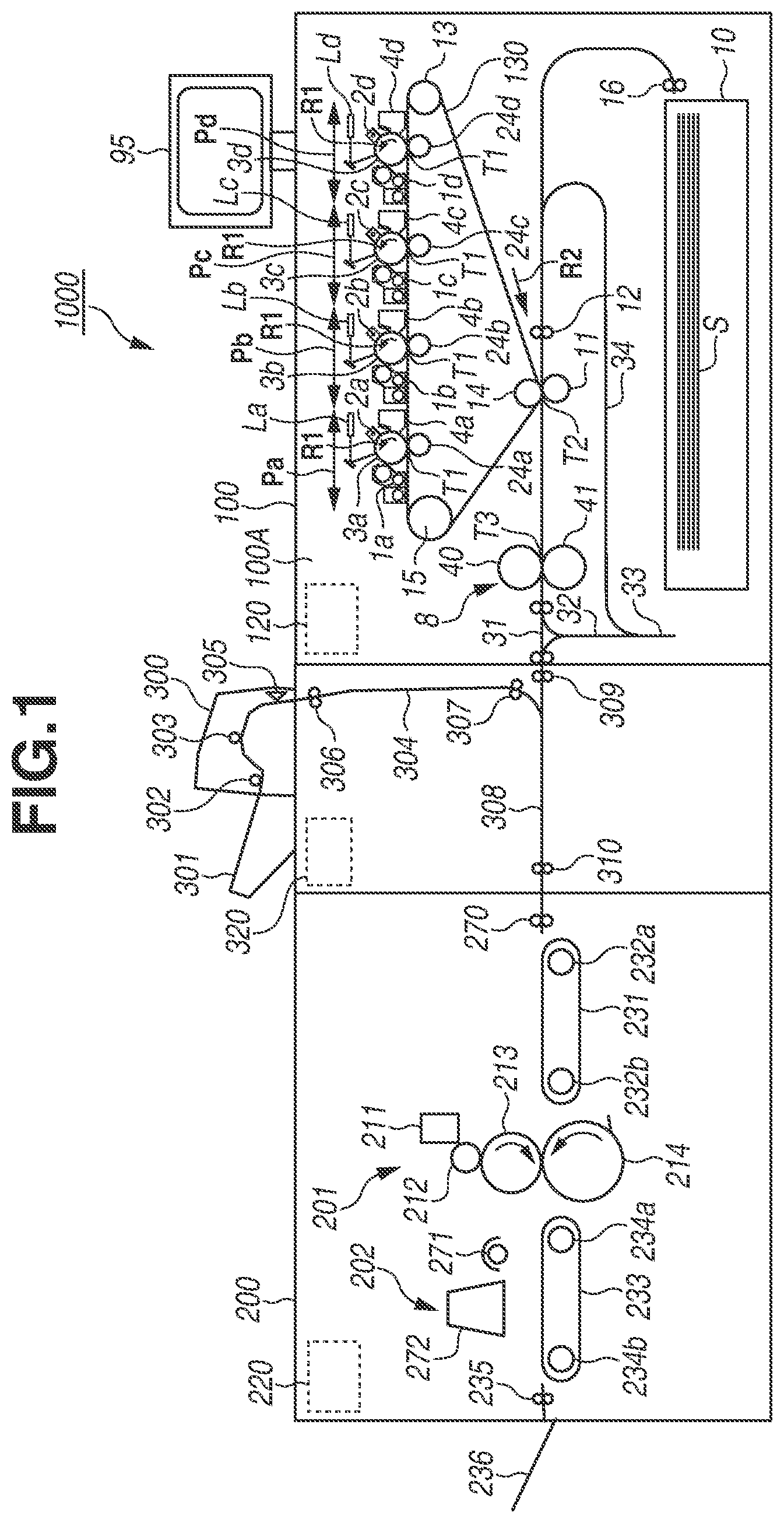 Patent US12326684 Figure 1 – Image forming system